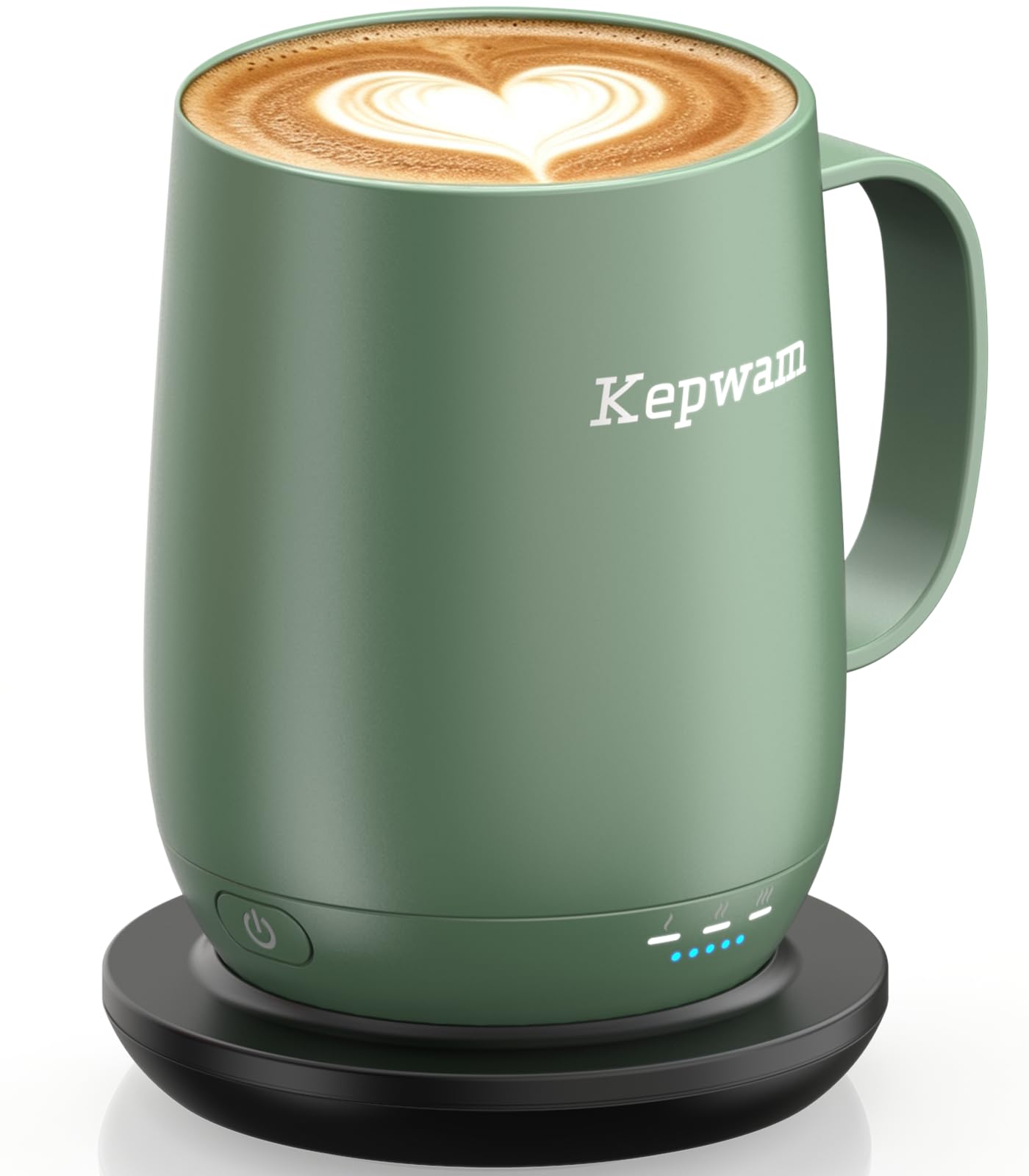 Kepwam Heated Coffee Mug,14oz SelfHeating Coffee Mug with 3 Temp Settings