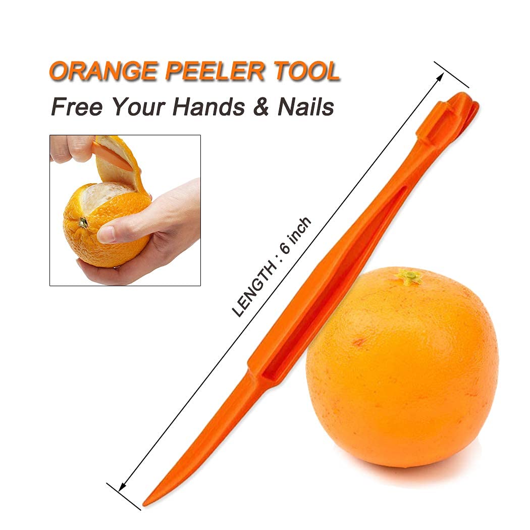 Cosmer Orange Peeler Tools - 2 Pack Citrus Remover Slicer - Easy Open Fruit Kitchen Gadgets