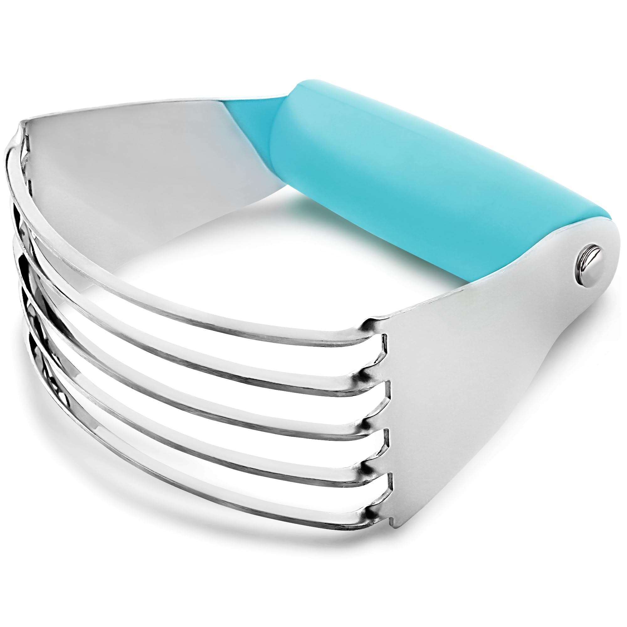 Zulay Kitchen Dough Blender - Stainless Steel Pastry Cutter, Heavy Duty Dough Cutter With Blades, Pastry Blender And Butter Cutt