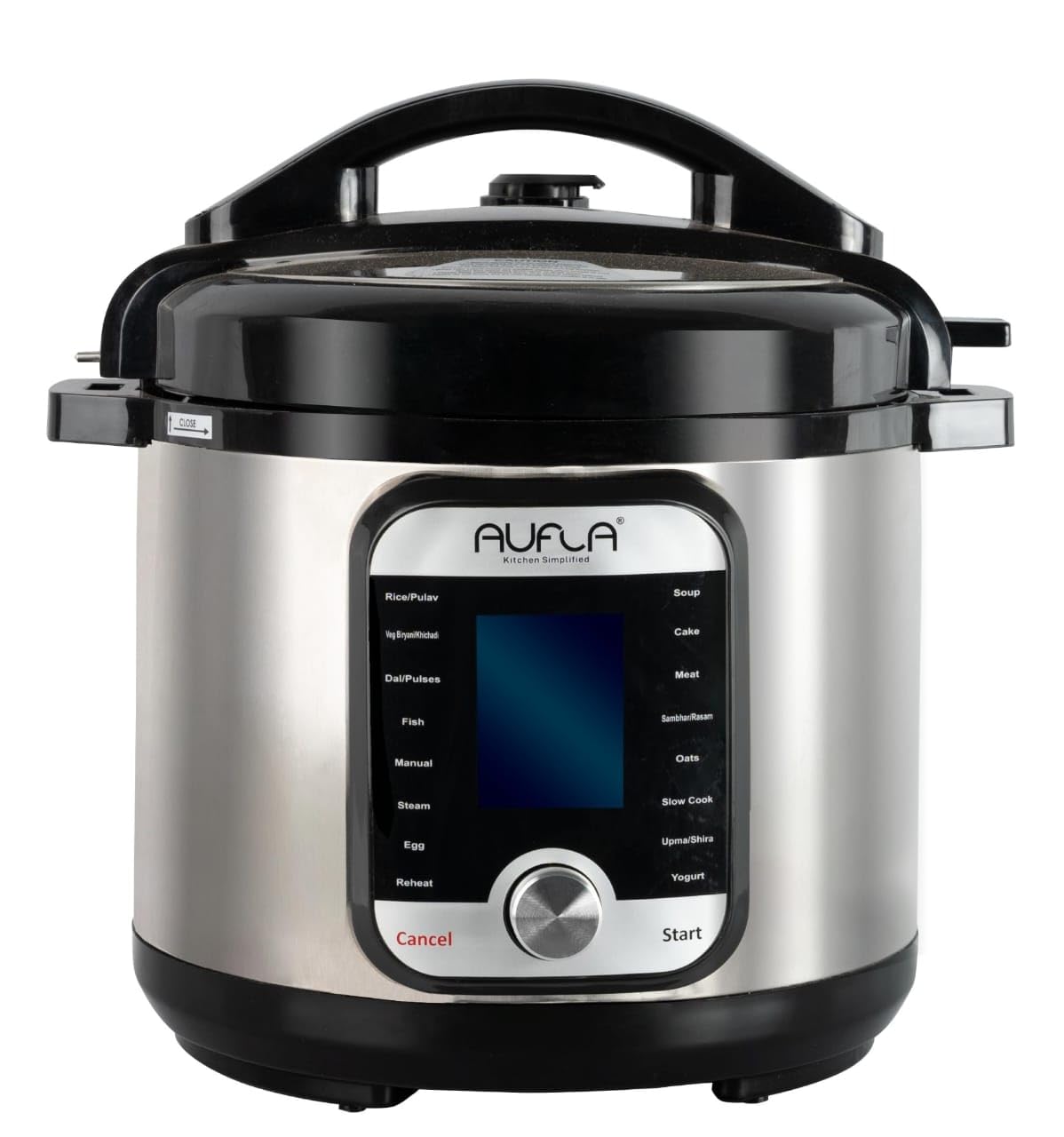 Aufla 6 Litre Smart Electric Cooker | One Touch Instant Cooking For Smart Kitchen,16-In-1 Function, Automatic Rice Cooker, Steam