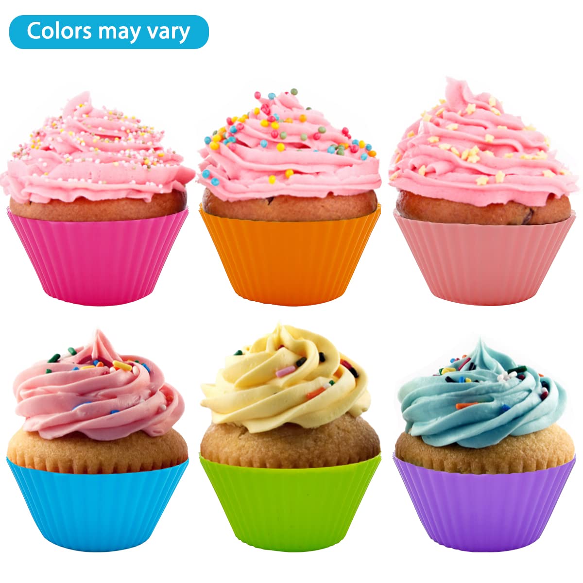 52 Pcs Bento Box Lunch Box Kit, Dakuan Bento Box Accessories,12Pcs Silicone Cupcake Liners With 40Pcs Food Picks