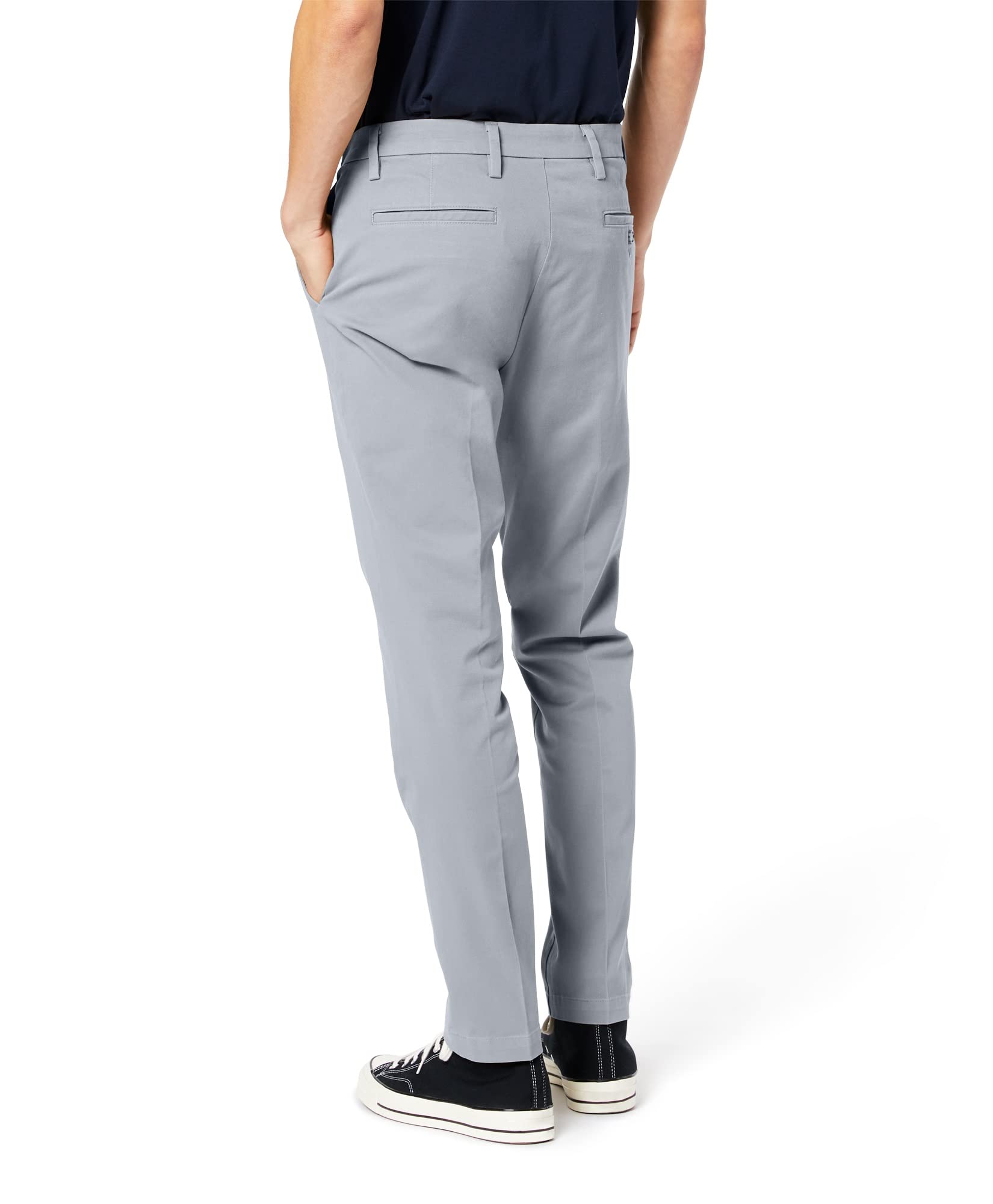 Dockers Mens Slim Fit Workday Khaki Smart 360 Flex Pants, Burma Grey, 31Wx32L