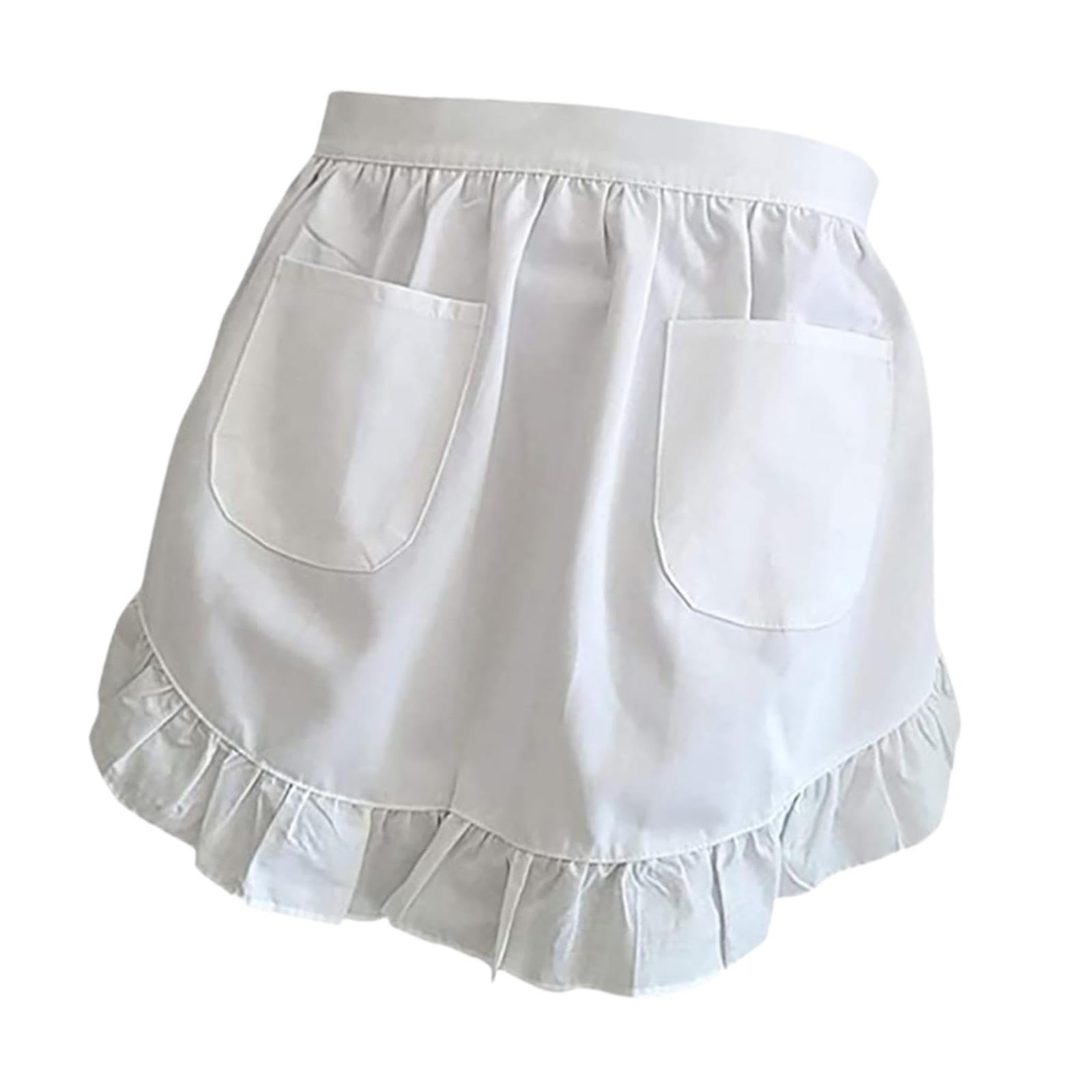 Calandis Half Apron Elegant Cooking Apron Short Half Waist Apron For Adults Woman Man White | Aprons | Linens & Textiles | Kitch