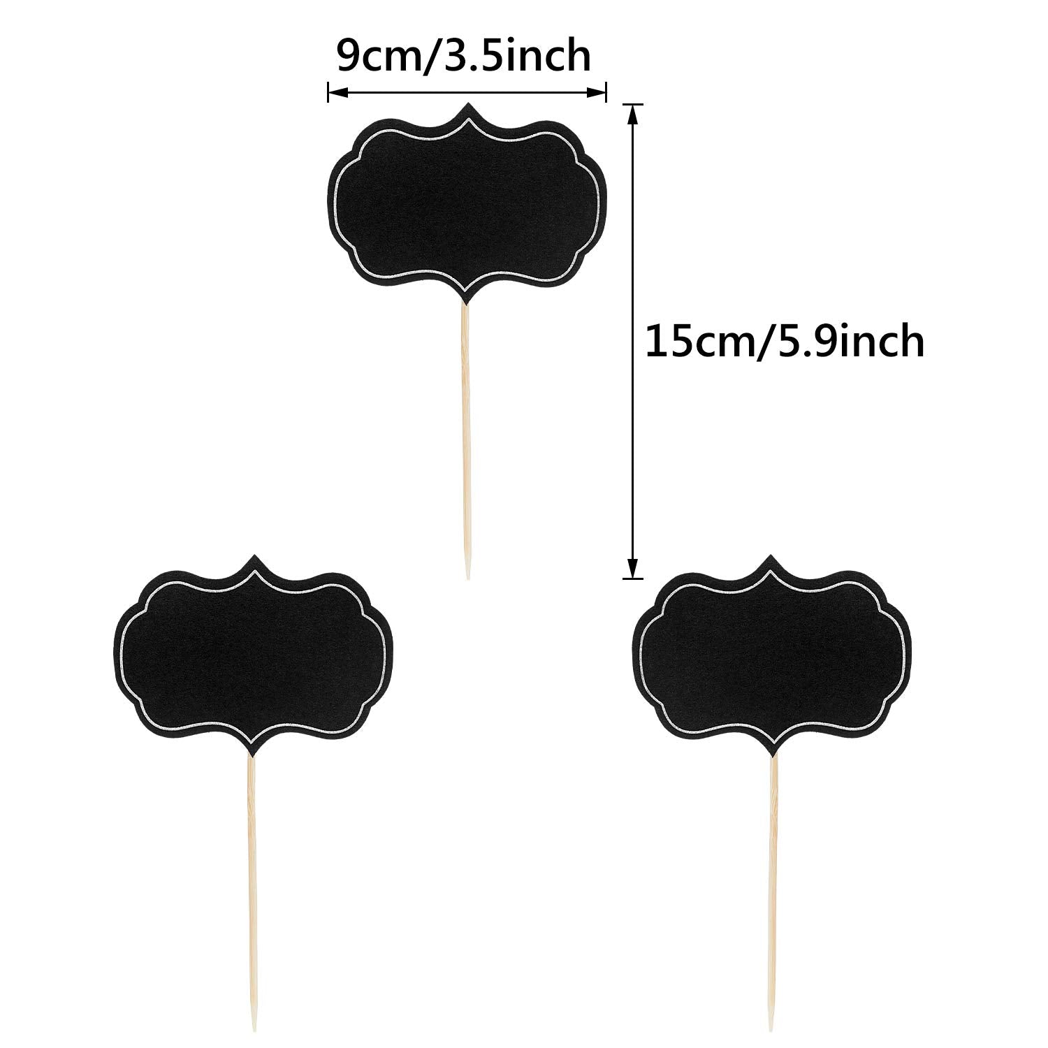 50 Pieces Cheese Markers For Charcuterie Board Buffet Labels Food Tags Blank Toothpick Flags Appetizer Signs Chalkboard Cupcake