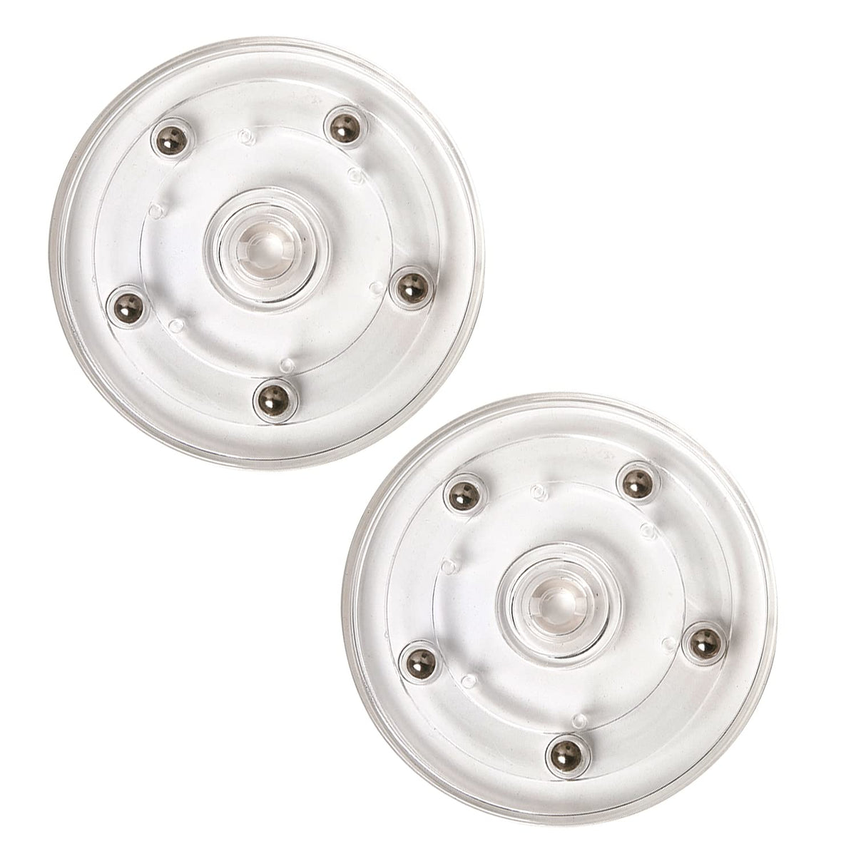 2 Pack 4'' Lazy Susan Turntable Acrylic Ball Bearing Rotating Tray For Spice Rack Table Cake Kitchen Pantry Decorating Tv Laptop