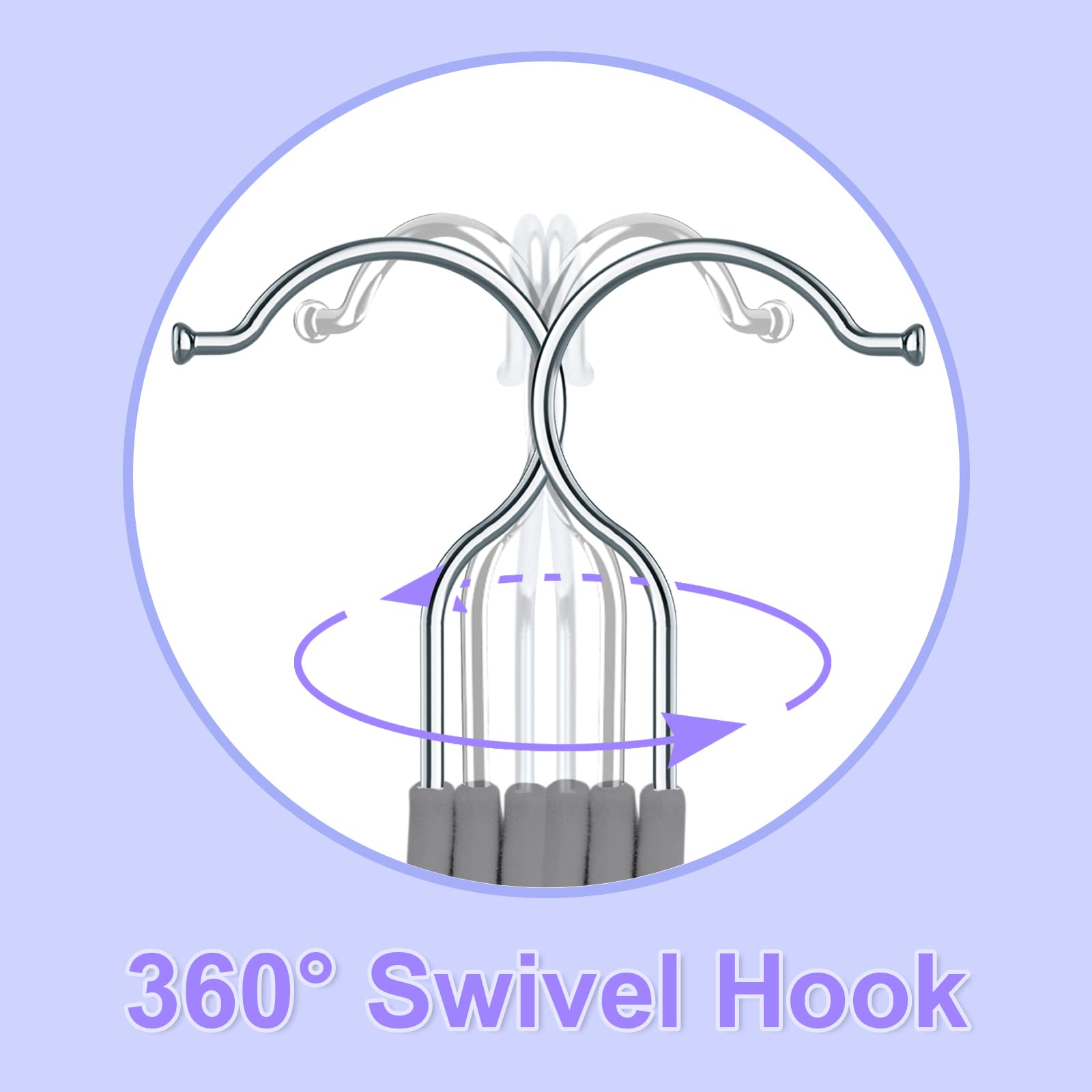 Moerkada Kids Velvet Hangers 50Pack-11 Inch Non Slip Baby Hangers Velvet, Space Saving Kids Clothes Hangers - 360 Swivel Hook, S