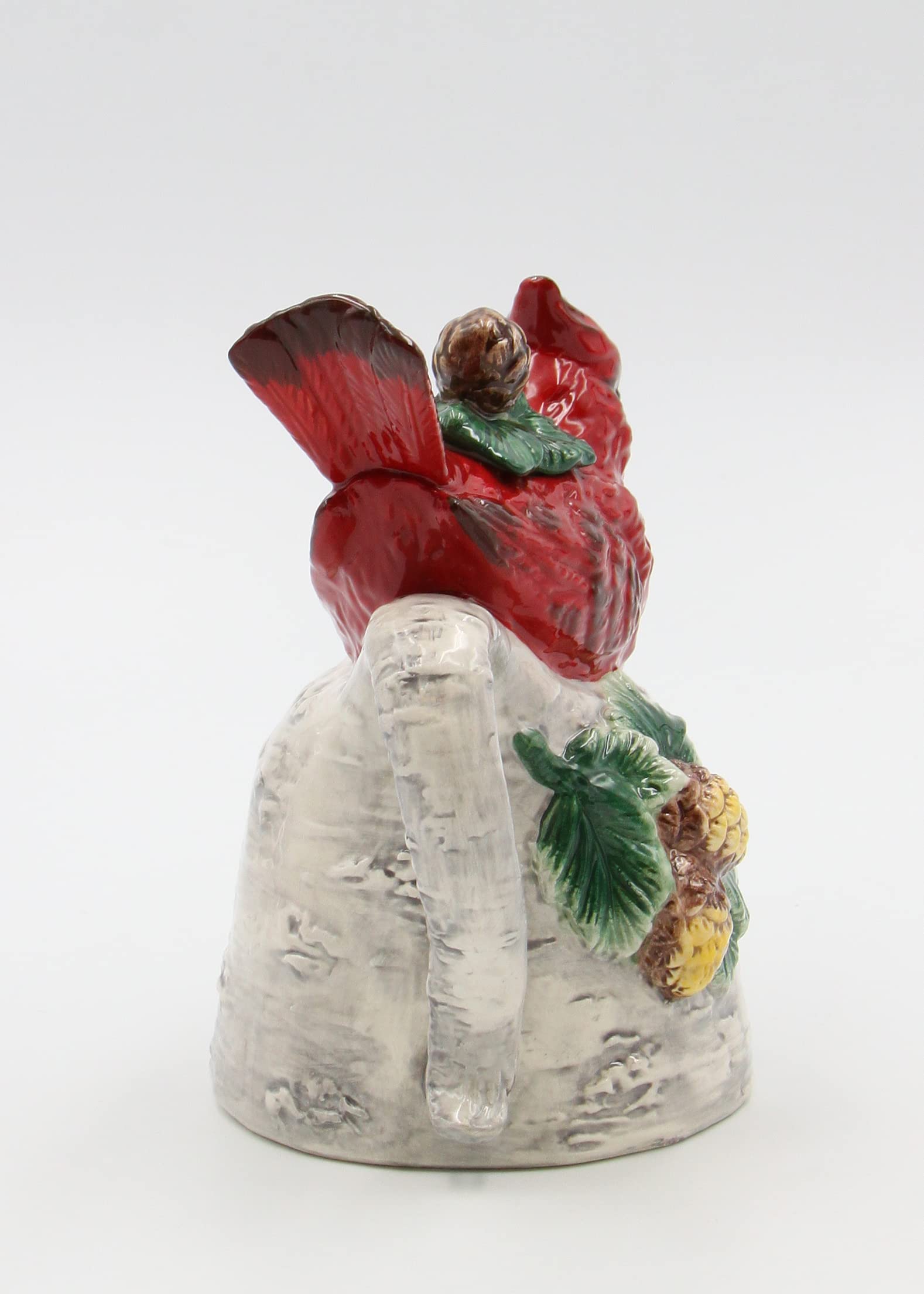 Cosmos Gifts Cardinal On Birch Tree Ceramic Teapot, 5-7/8-Inch