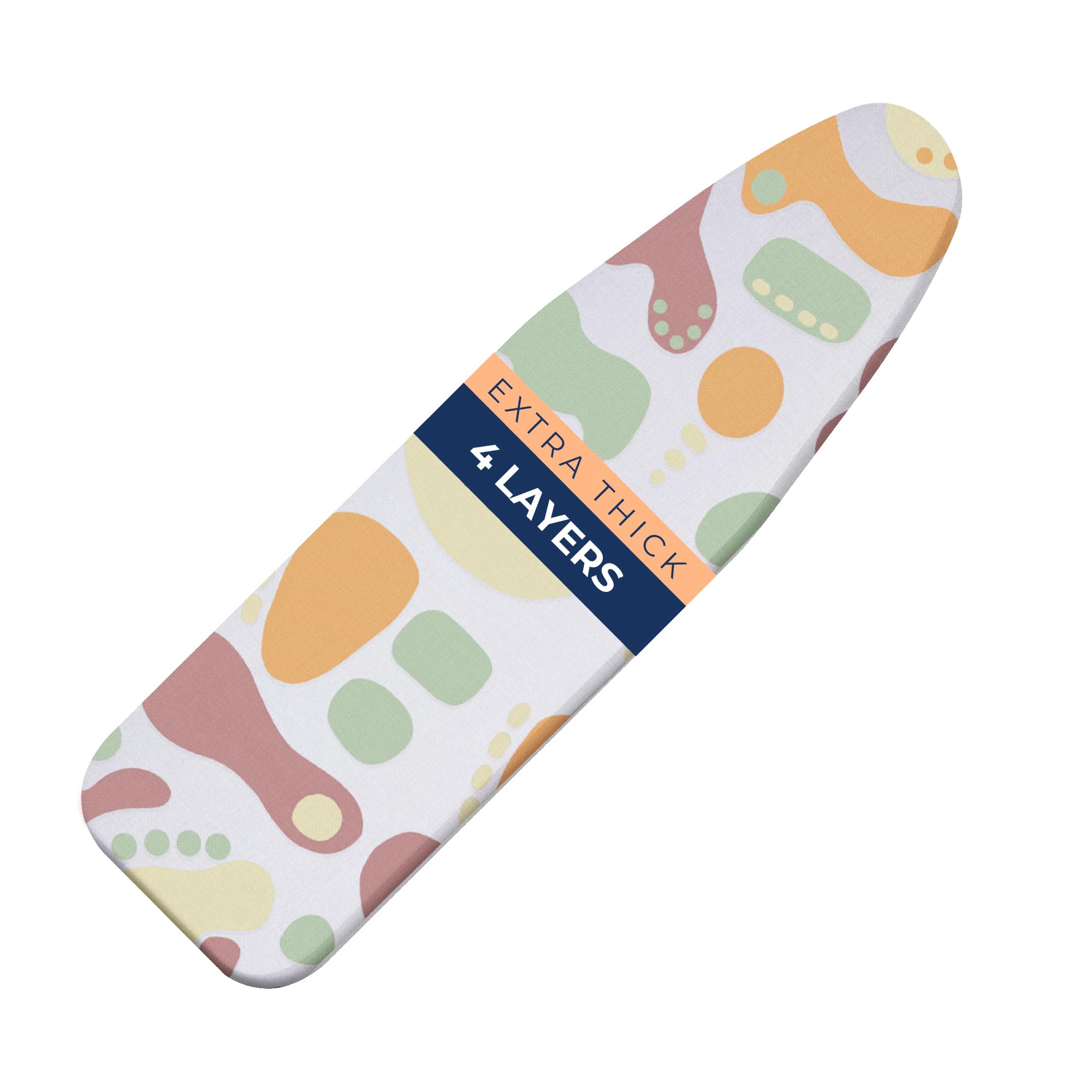 Happhom Ironing Board Cover And Pad Extra Thick Heavy Duty Padded 4 Layers Non Stick Scorch And Stain Resistant 15X54 And 3 Fast
