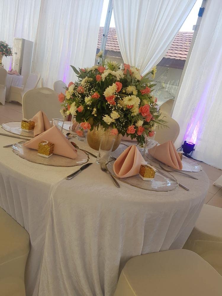 Your Chair Covers Cloth Polyester Napkins, 20 X 20 Inch, Washable Dinner Fabric Linen Napkins With Hemmed Edges For Restaurant,