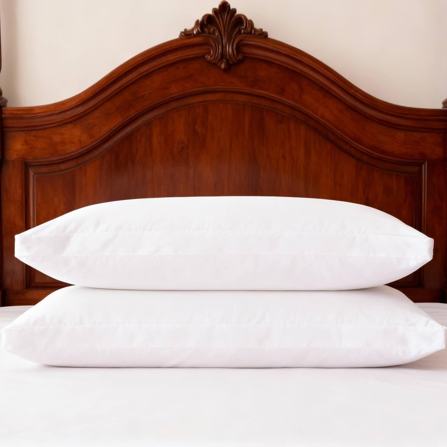 Firm Bed Pillows King Size Set Of 2 Side Sleeper Pillow For Adults Sleeping Hotel Thick White 20X36 Inches