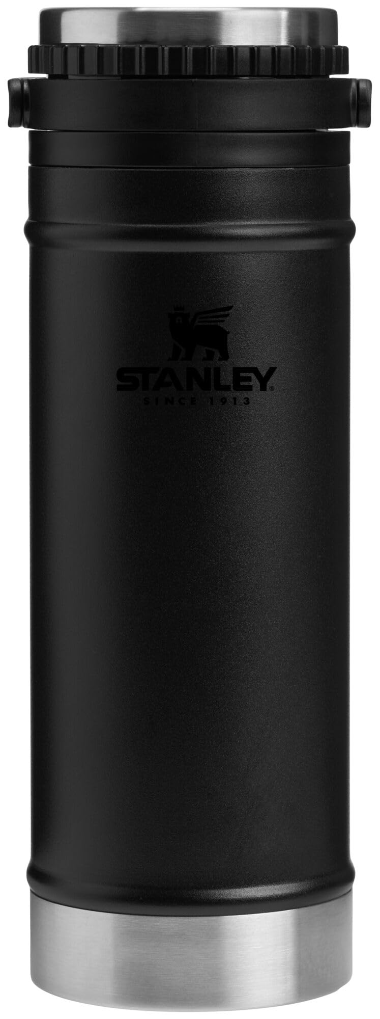 Stanley Travel Mug with Integrated French Press 16 oz | 5 Minute Brew, 4 Hours Hot, Leakproof Lid | Mesh Filter for Coffee Groun
