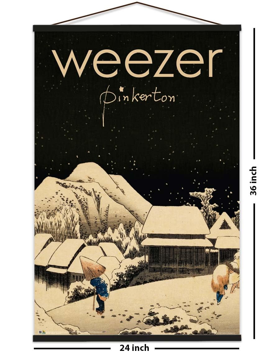 Weezer Pinkerton Band Poster - Officially Licensed - 24'' X 36'' With Poster Hanger Black Color