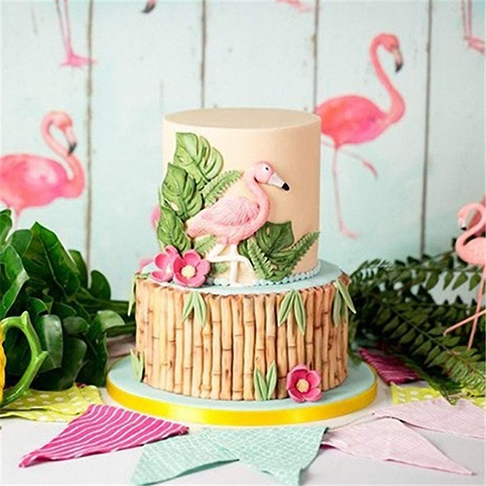 2Pcs/Set 3D Panda & Bamboo Silicone Molds Bamboo Cake Border Fondant Molds Sugarcraft Cake Decorating Tools Candy Chocolate Gump