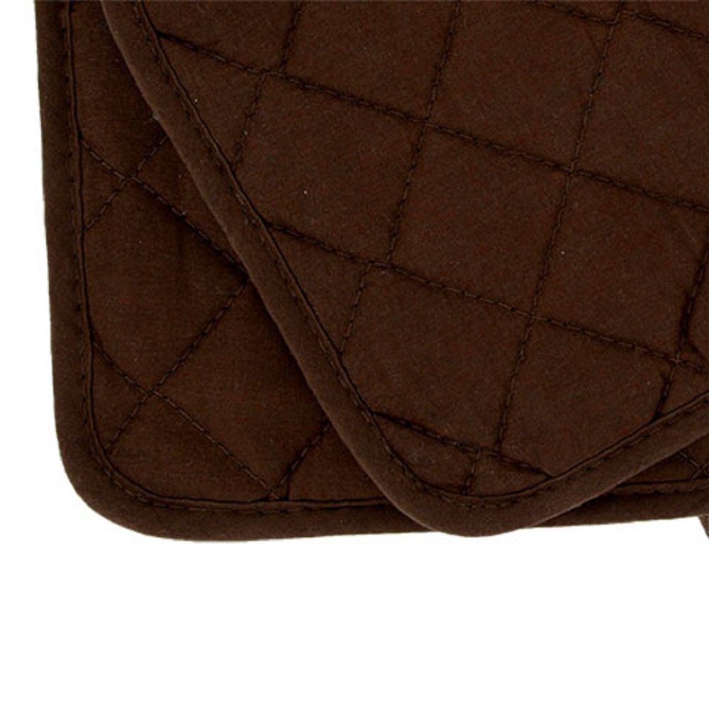 Home Collection Kitchen Oven Mitt Pot Holder Set Kitchen Linens Oven Mitt Pot Holder Pack (Brown)