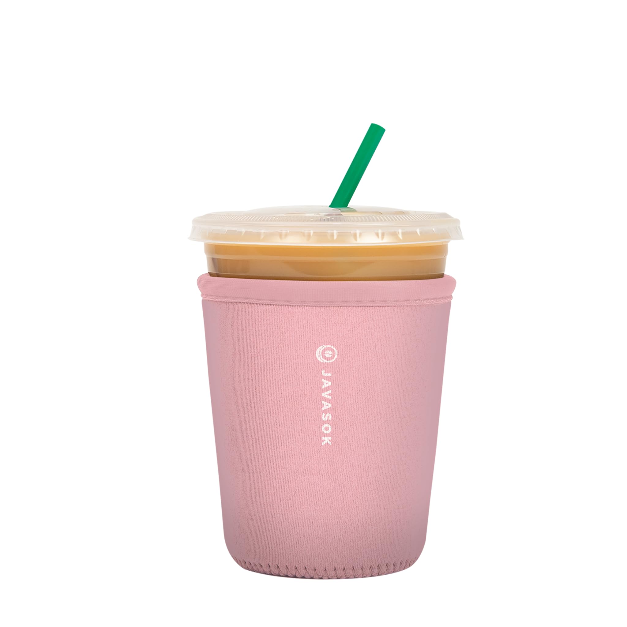 Sok It Java Sok Iced Coffee & Cold Soda Insulated Neoprene Cup Sleeve (Millennial Pink, Small: 16-20oz)