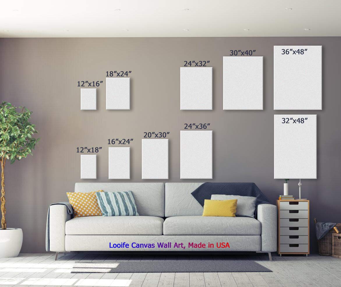 Looife Beauty Potrait Canvas Wall Art, 12X16 Inch Body Art Giclee Prints Wall Decor For Living Room, Bedroom, Office And Hotel