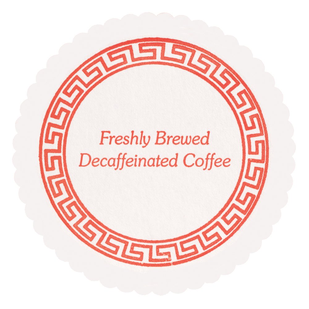 Hoffmaster 860035 Budgetboard Coaster, 3-3/8 '' Diameter, Decaf Coffee (Case Of 1000)