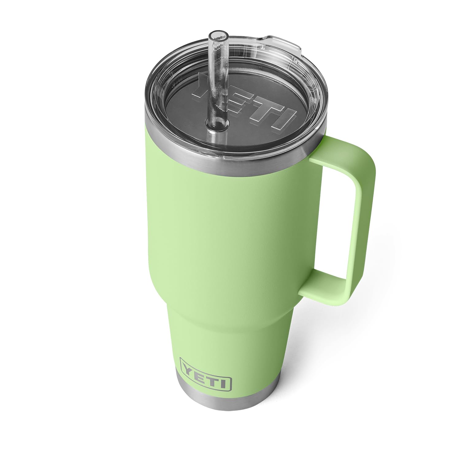 Yeti Rambler 42 Oz Straw Mug, Vacuum Insulated, Stainless Steel, Key Lime