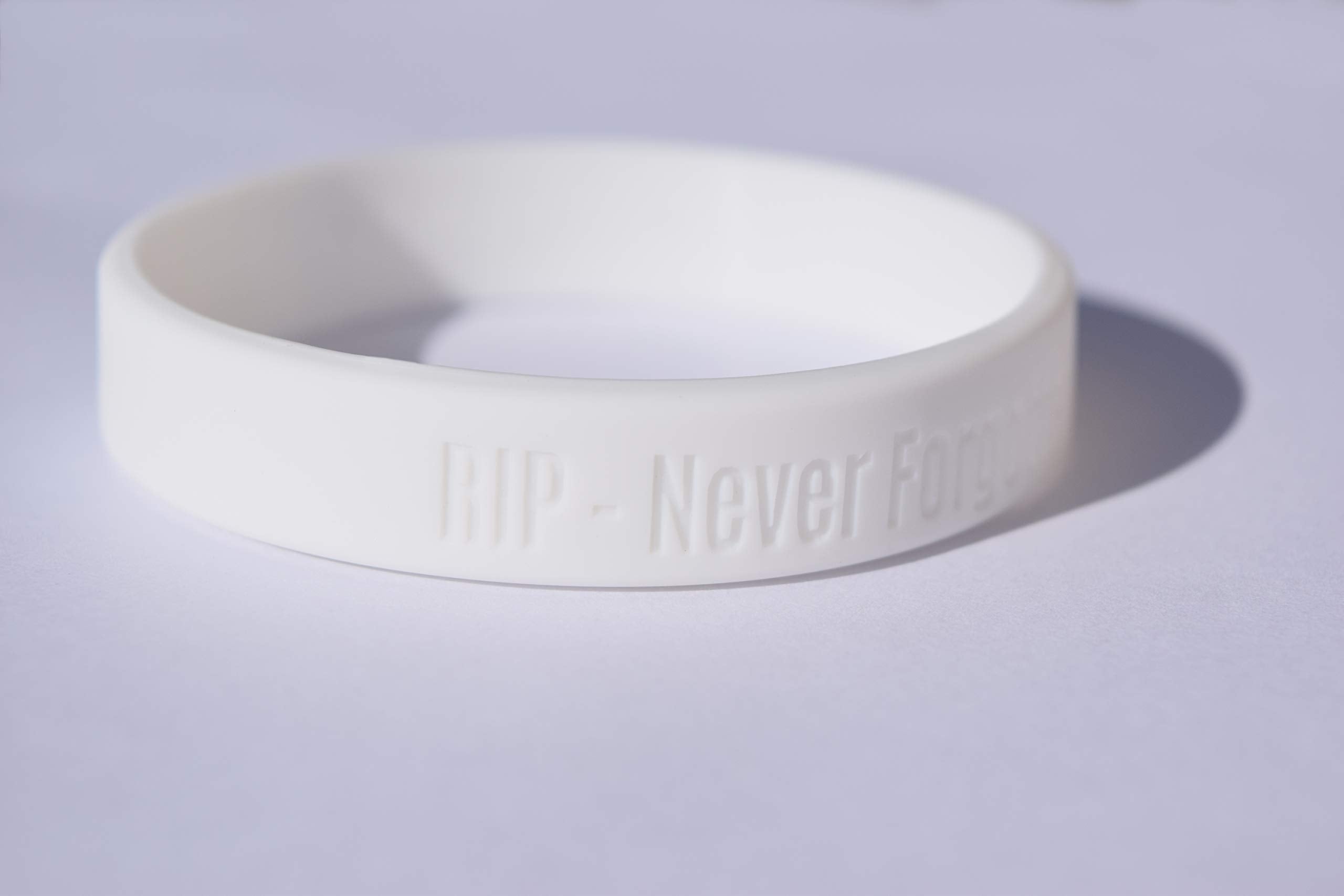 Reminderband Classic Custom 100 Silicone Wristband - Personalized Silicone Rubber Bracelet - Customized For Events, Gifts, Suppo