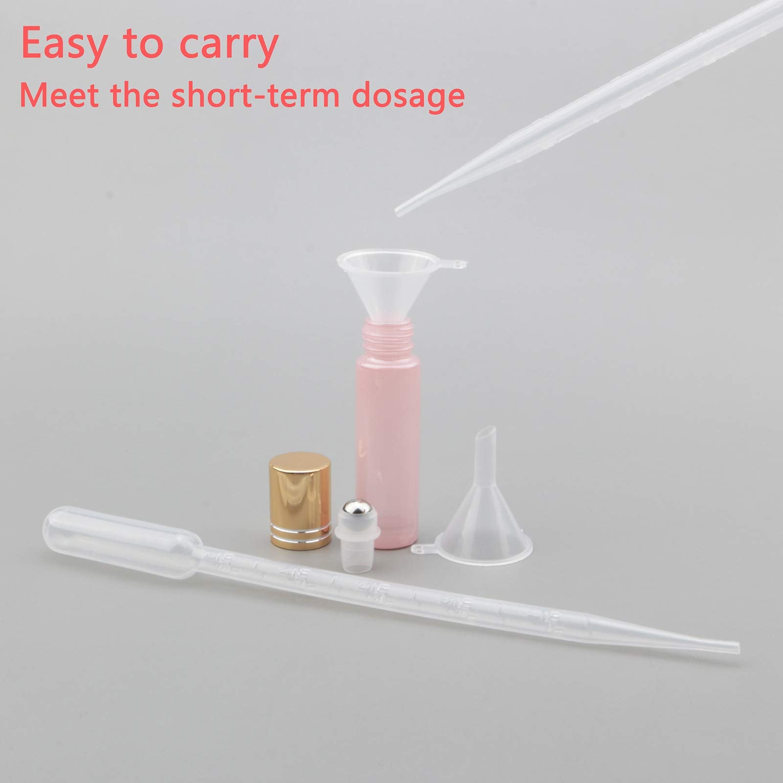 Jiuwu 10Ml Small Oil Bottle 0.3 Oz Essential Glass Oil Bottles 10 Pack Essential Oils Roller Bottle With 1 Opener Tool, 5 Funnel