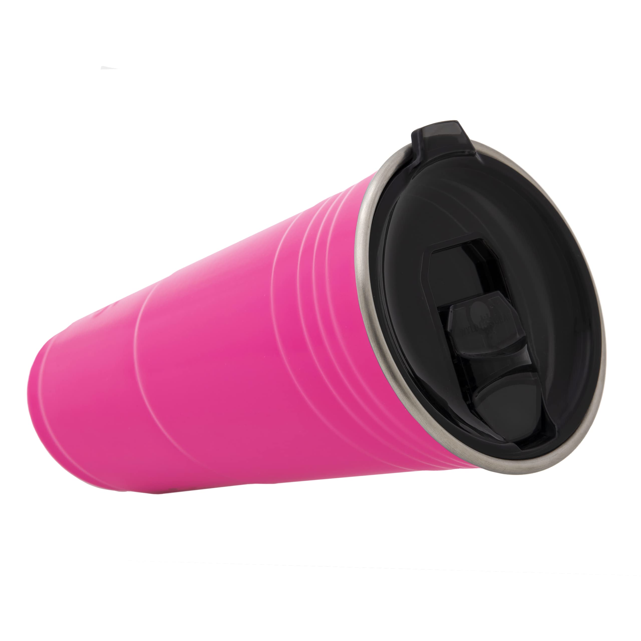Wyld Gear Wyld Cup - Stainless Steel, Vacuum Insulated Tumbler Party Cup With Lid - 24Oz Pink