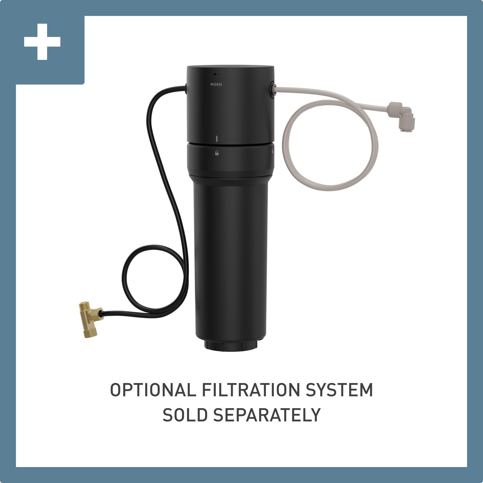 Moen S5530Bg Sip Modern Cold Water Kitchen Beverage Faucet With Optional Filtration System, Brushed Gold