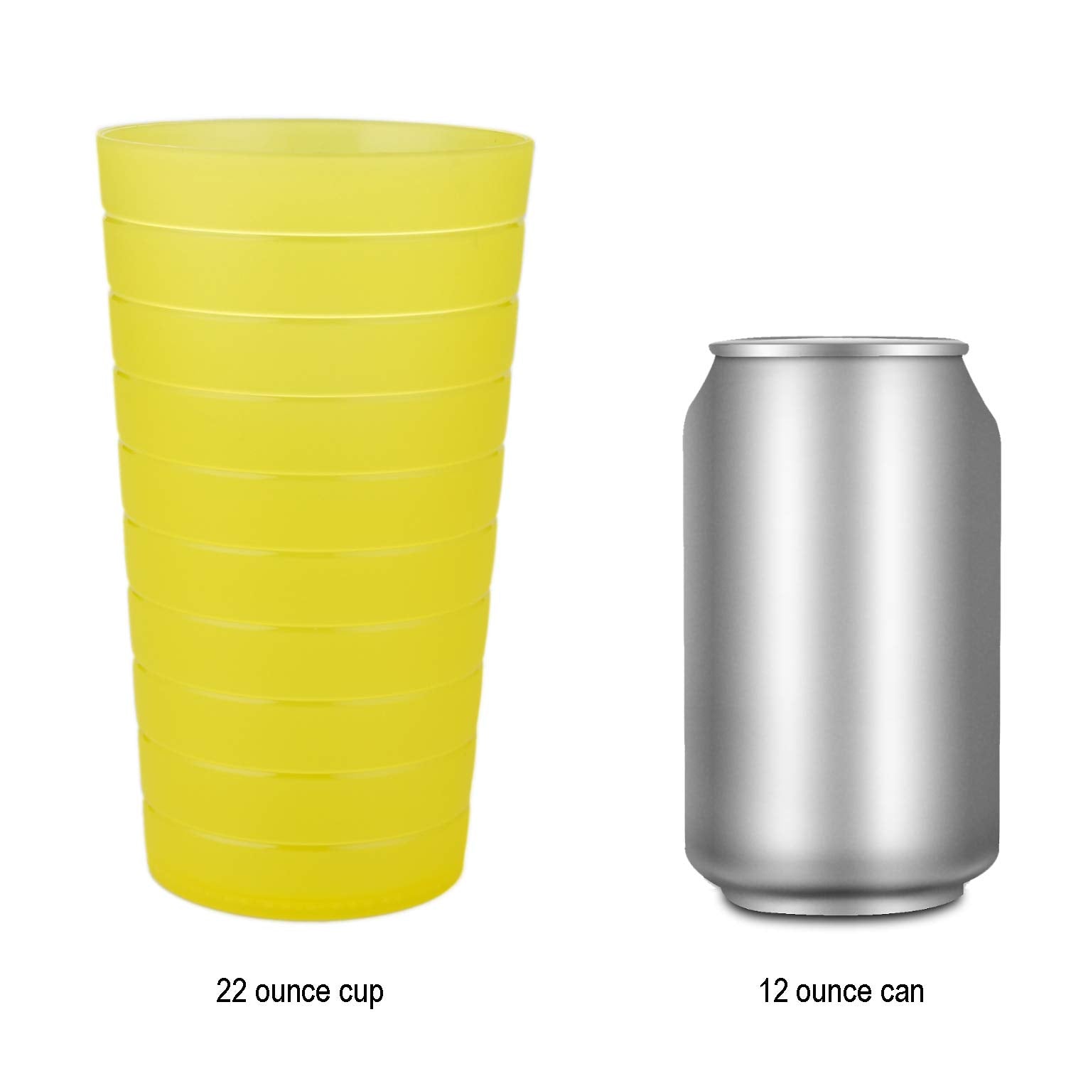 Yuyuhua 22-Ounce Plastic Tumblers Unbreakable Bpa Free Dishwasher Safe Set Of 12 In Multicolors Reusable Drinking Cups