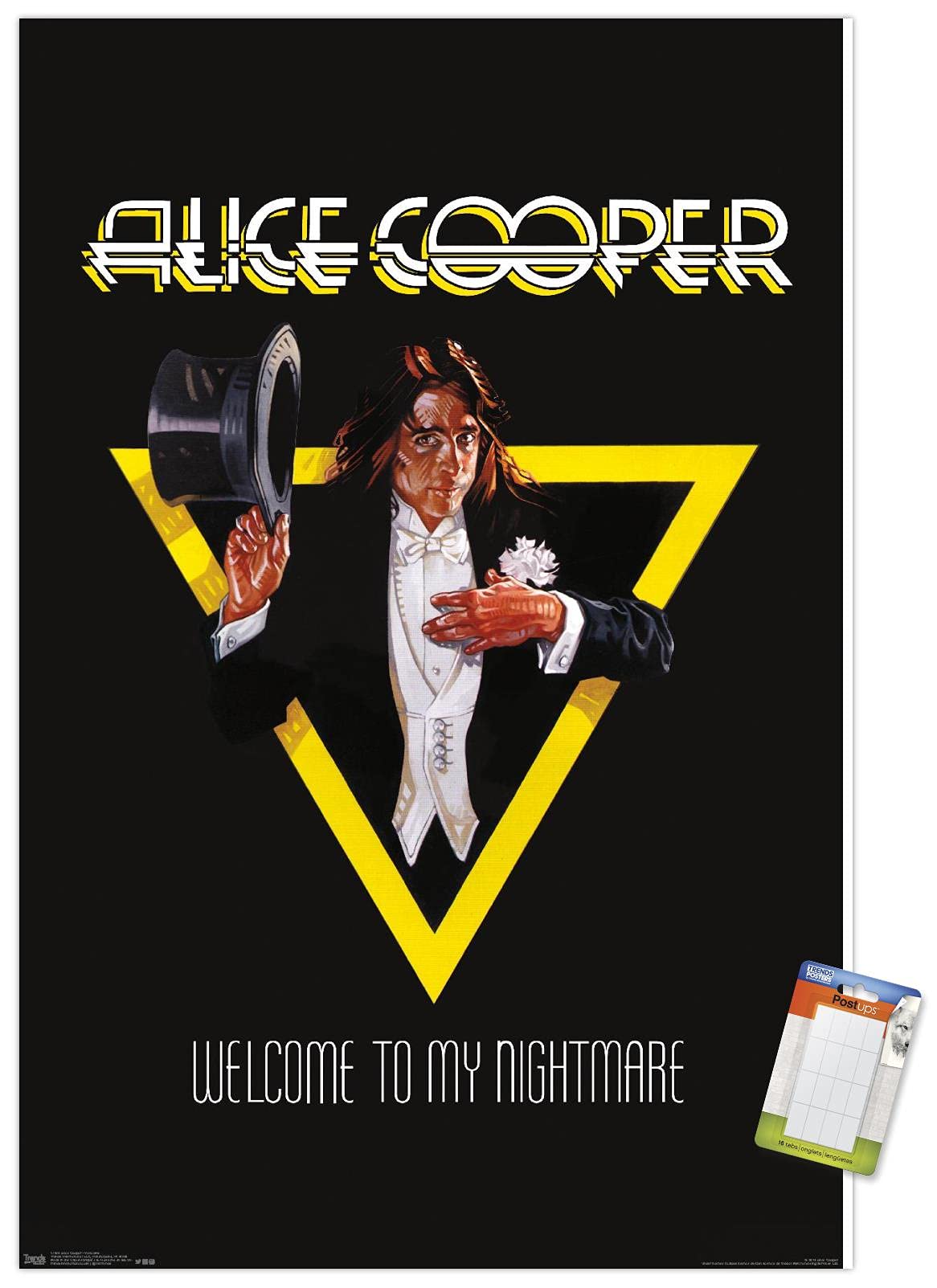 Trends International Alice Cooper - Welcome Wall Poster, 14.725'' X 22.375'', Premium Poster & Mount Bundle