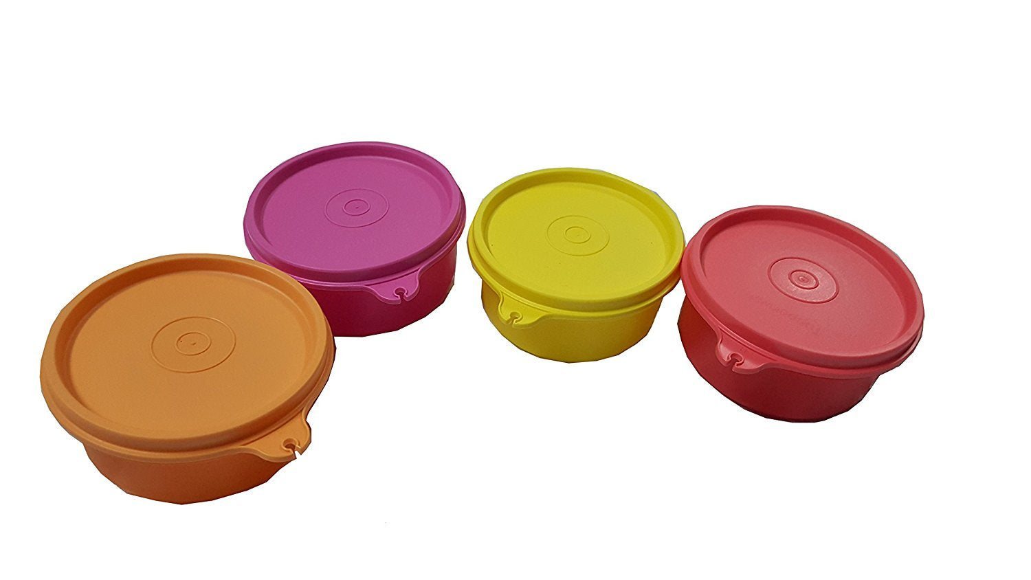Tupperware Tropical Plastic Container Set, 230Ml, Set Of 4, Multicolour (Tup_B018Lyiuiu)