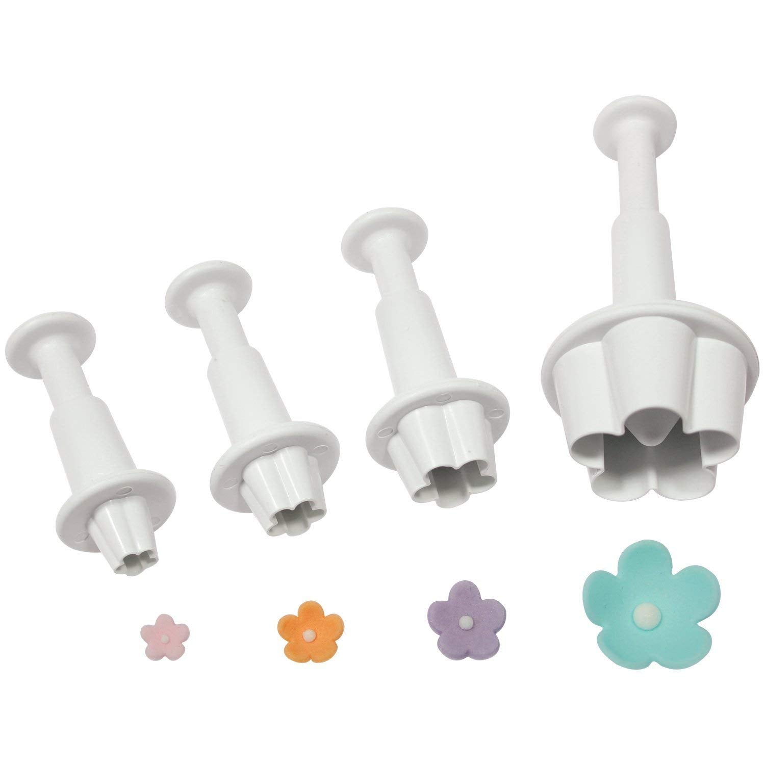 Pme Plunger Cutters, Flower Blossom, 4-Pack, Set Of 4