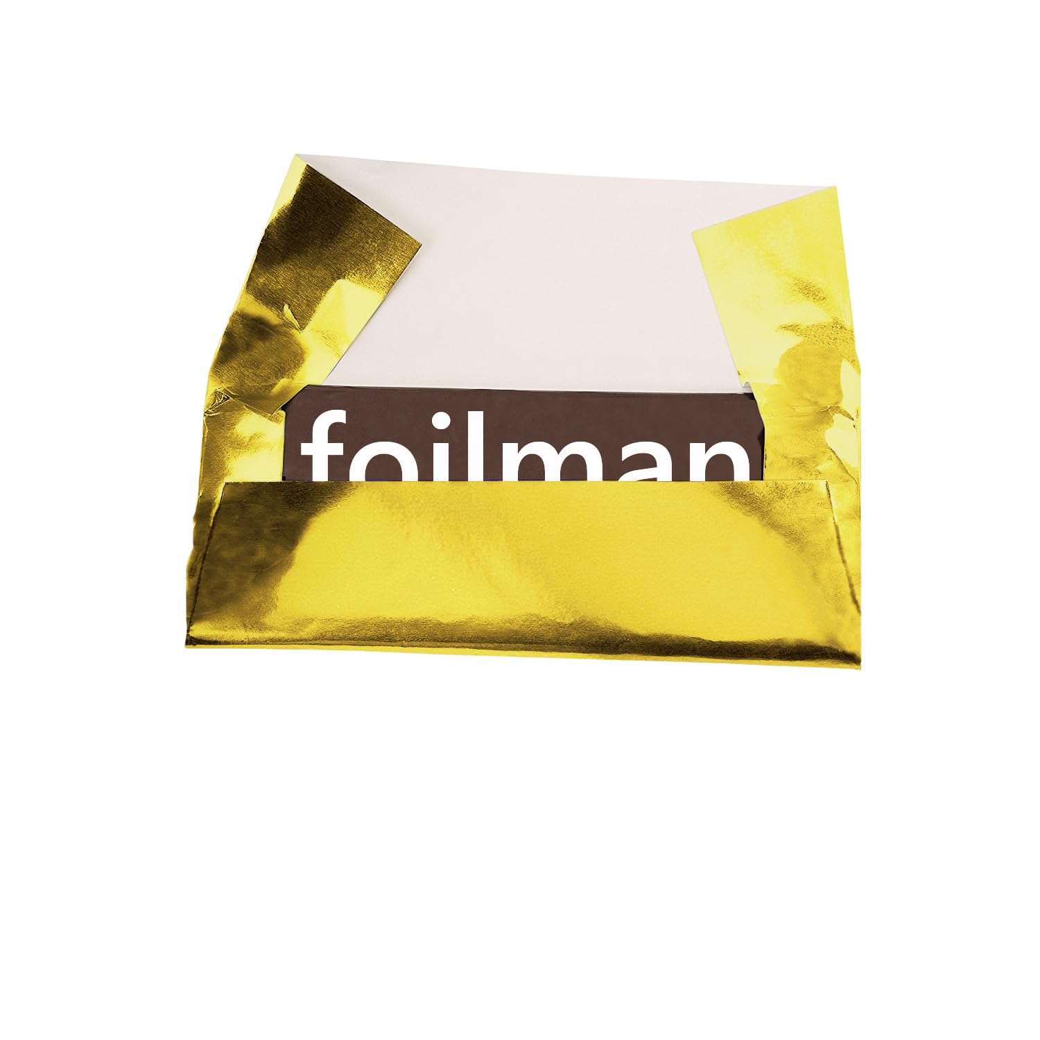 Foil Wrapper 6'' X 7.5'' For Hershey Bar Over Wrap 100 Pack     (Gold)