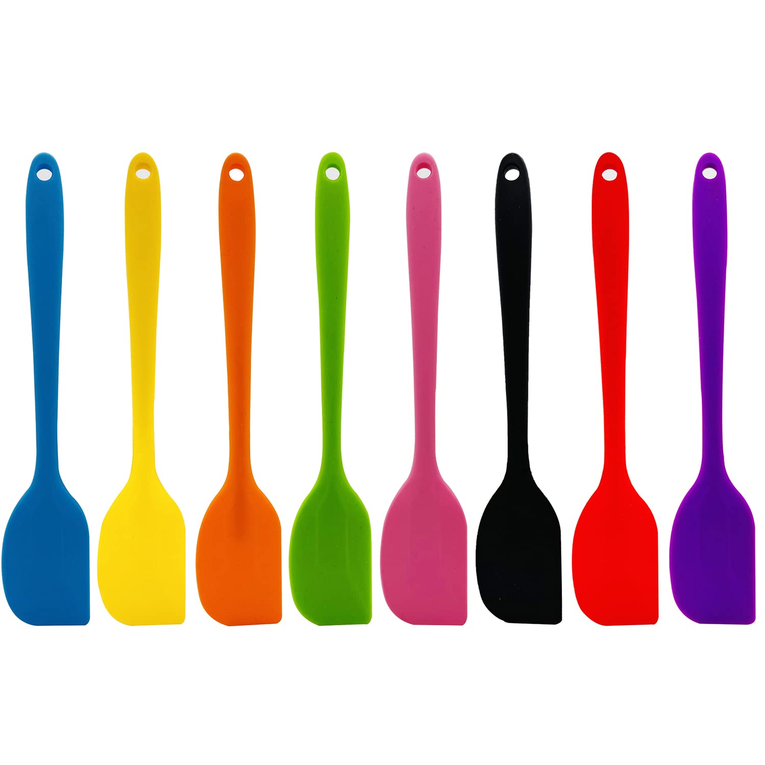 8 Pcs Silicone Spatulas, XYSMZM 8.3 inch Heat Resistant NonStick Rubber Spatula for Baking Cooking