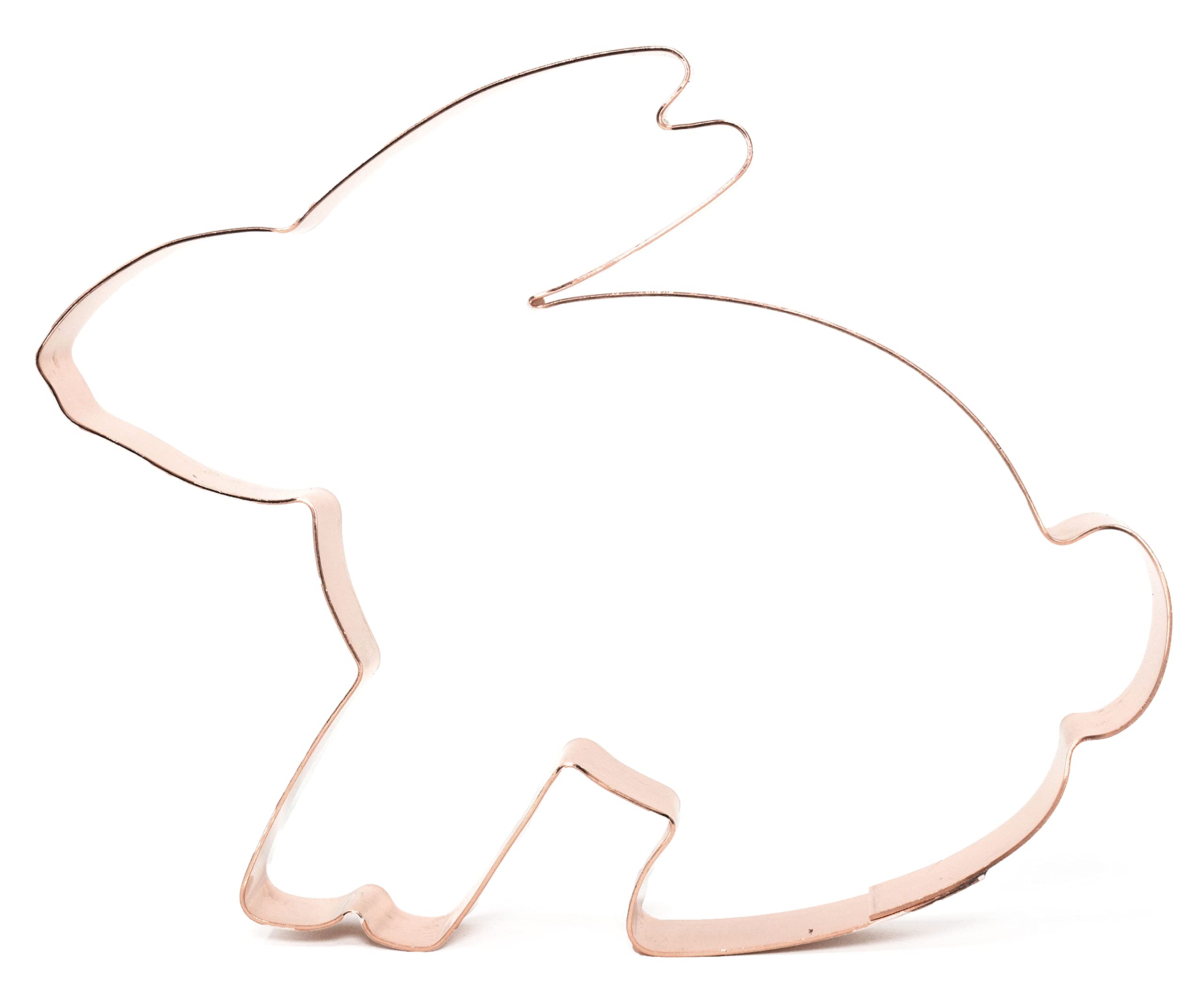 Folk Art Bunny Rabbit Copper Cookie Cutter
