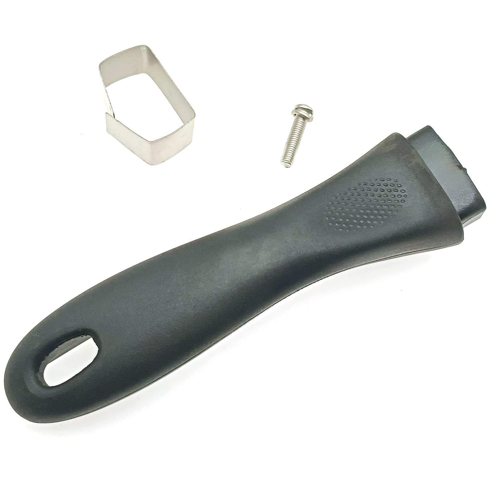 Lbtod 2 Pcs Bakelite Pot Handles Universal Scald-Proof Long Handle Grip With Screw And Gasket Replacement Accessories