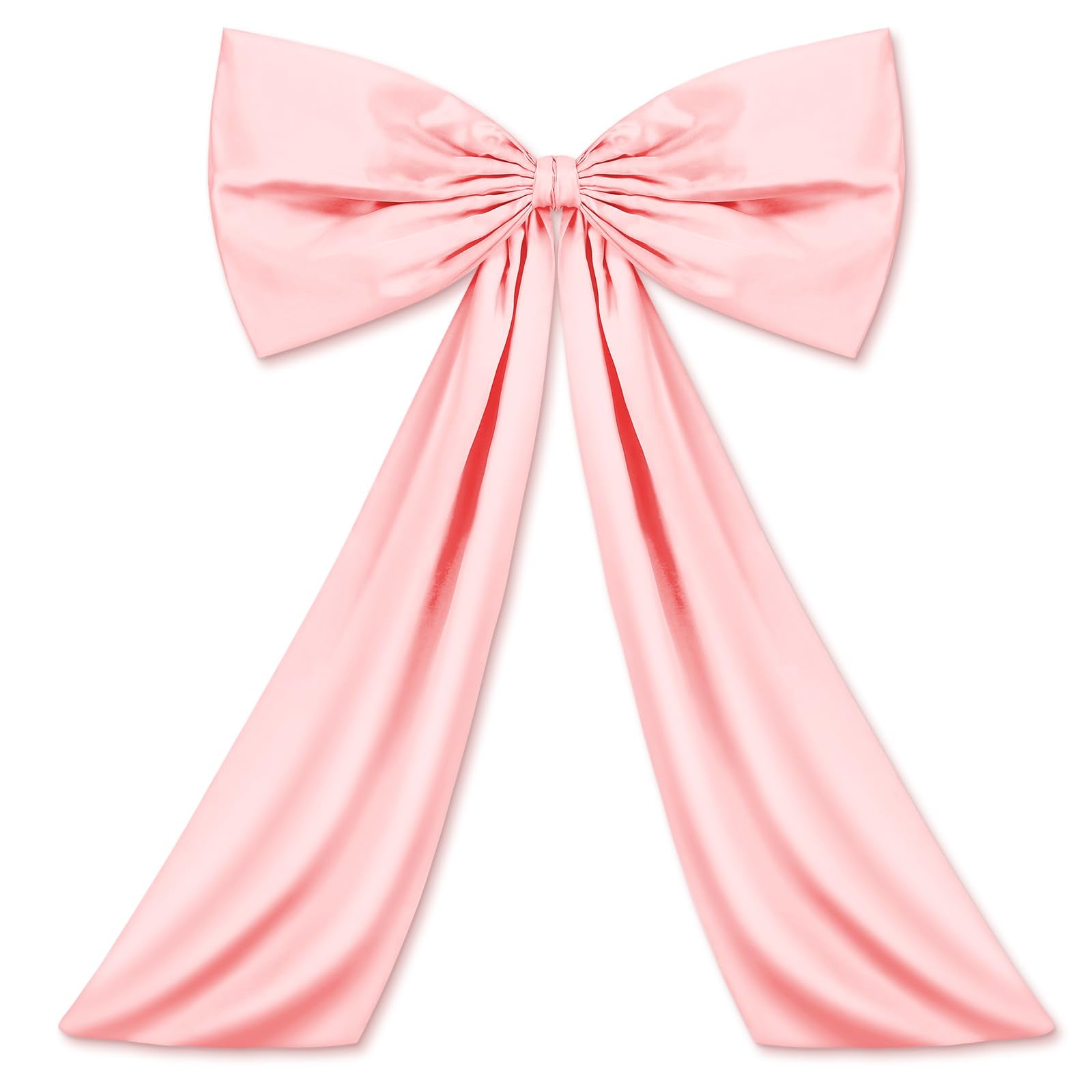 Wavwavw Bow Decor Large Bow for Room, Coquette Giant Ribbon Tie for Birthday Party Backdrop Wall Decor(Pink,24 x 36 Inches)