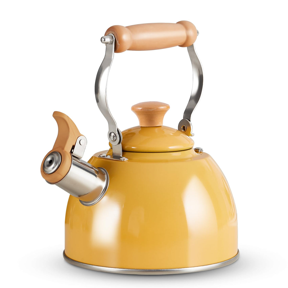 Rockurwok Tea Kettle, Tea Pot With Cool Touch Ergonomic Handle, Tea Kettle Food Grade Stainless Steel, Tea Kettle Stovetop, Kett