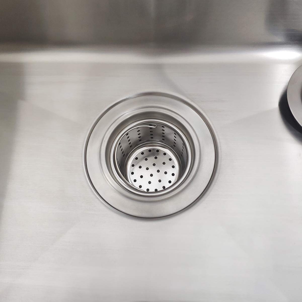 GZILA Kitchen Sink Drain Basket Only  3-inch Basket For Kitchen Sink Strainer Replacement  Deep Cup with Handle  SUS 304 Stainless Steel