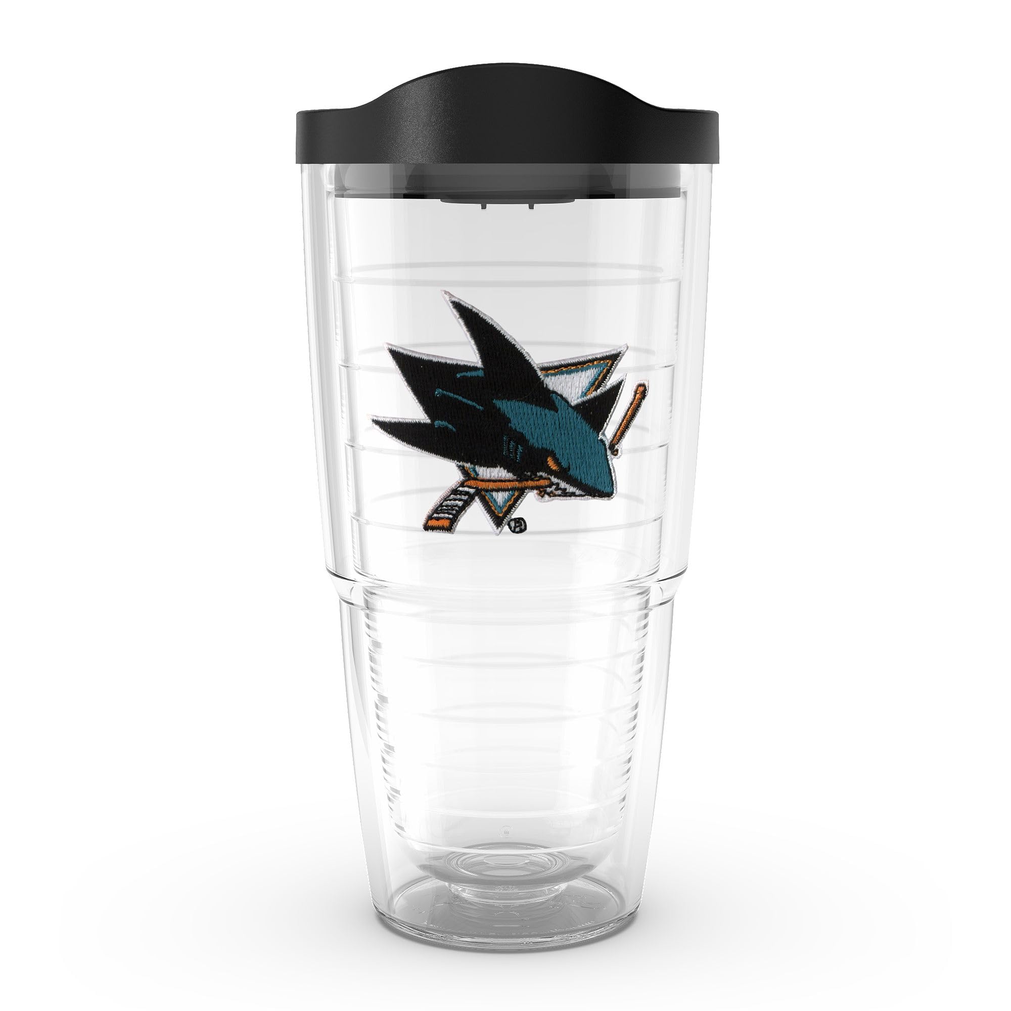 Tervis Made in USA Double Walled NHL San Jose Sharks Insulated Tumbler Cup Keeps Drinks Cold & Hot, 24oz, Emblem