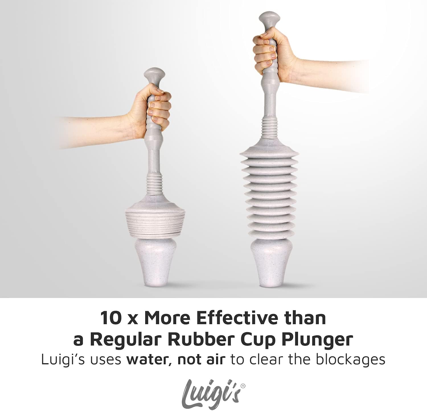 Luigi'S World'S Best Plunger - Unclogger Tools For Unblocking Toilet - Heavy Duty Plungers With Effective Unblocker Bellows Desi