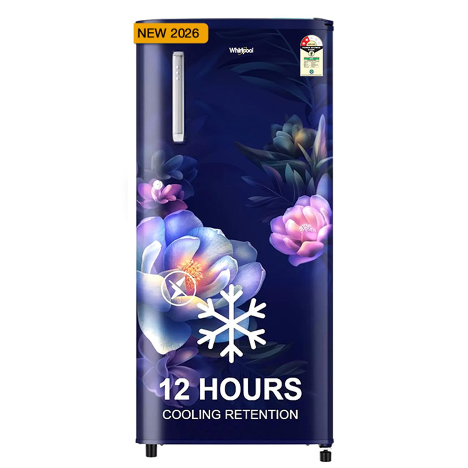 Whirlpool 184 L 2 Star DirectCool Single Door Refrigerator (205 Wde Prm 2S Sapphire SerenaY, Blue, 2026 Model)