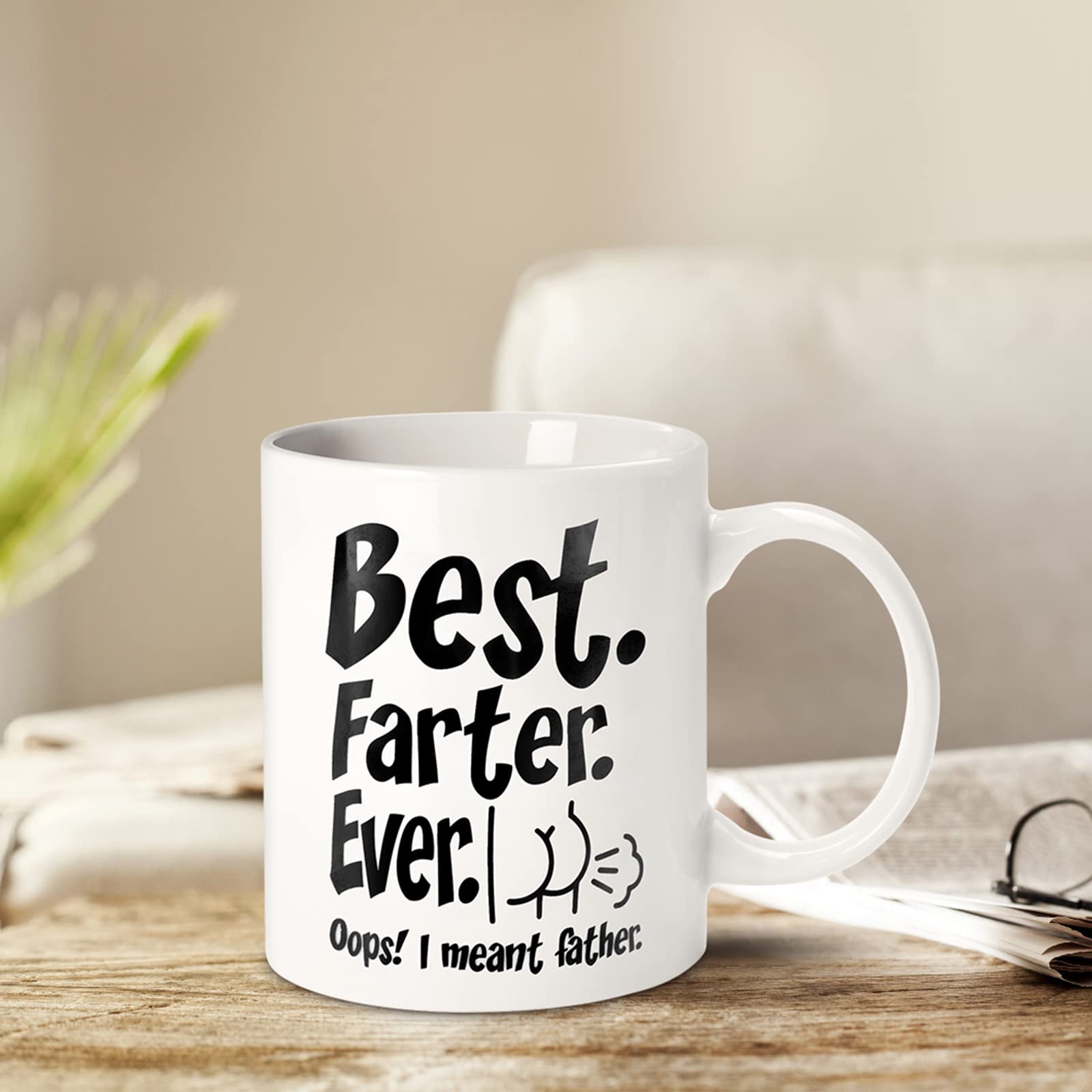 Fathers Day Funny Gifts For Dad Husband Him From Daughter Son Kids Wife - 11 Oz Ceramic Coffee Mug - Stocking Stuffers For Chris