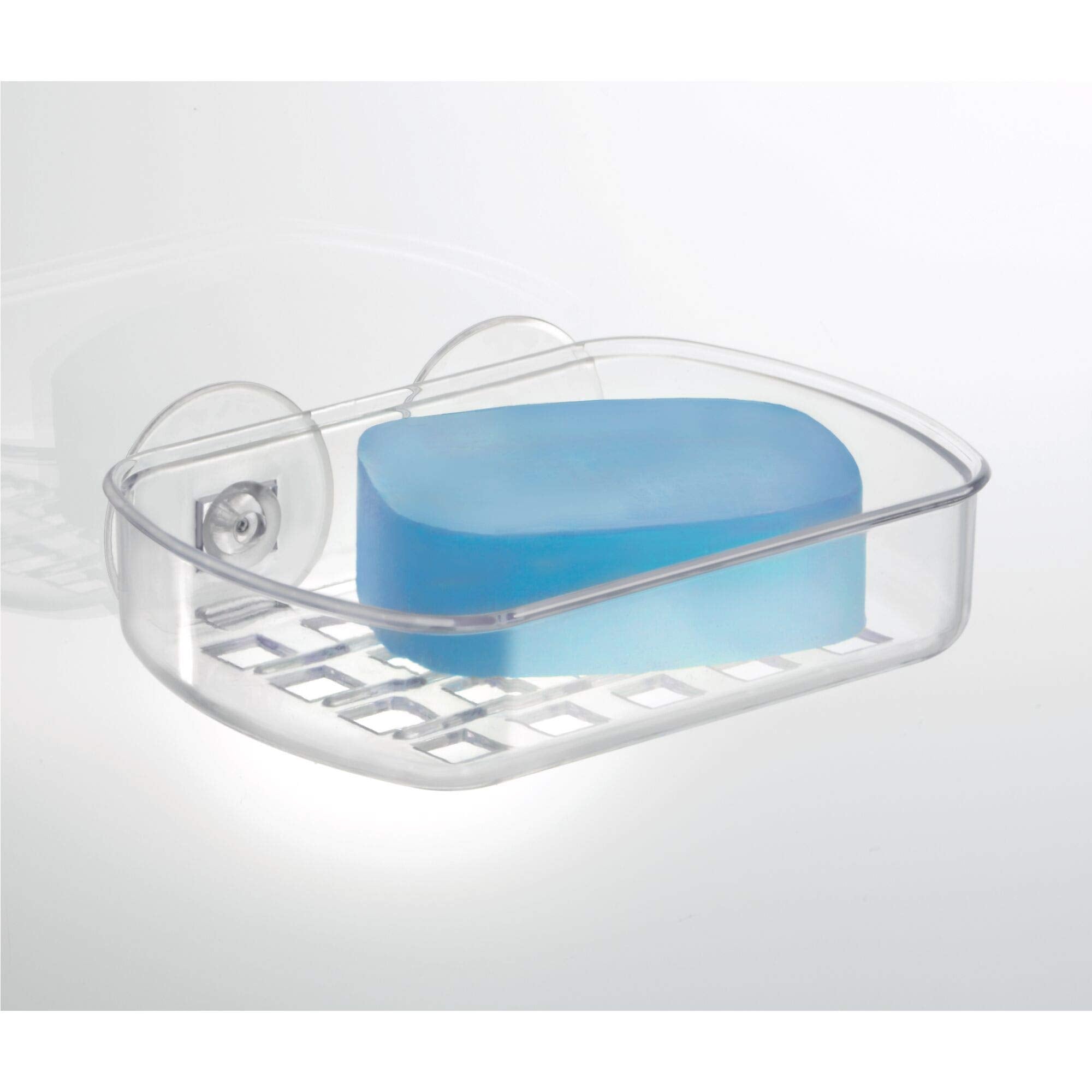 iDesign BPA-Free Plastic Suction Bar Soap Dish - 525 x 4 x 2  clear 19600