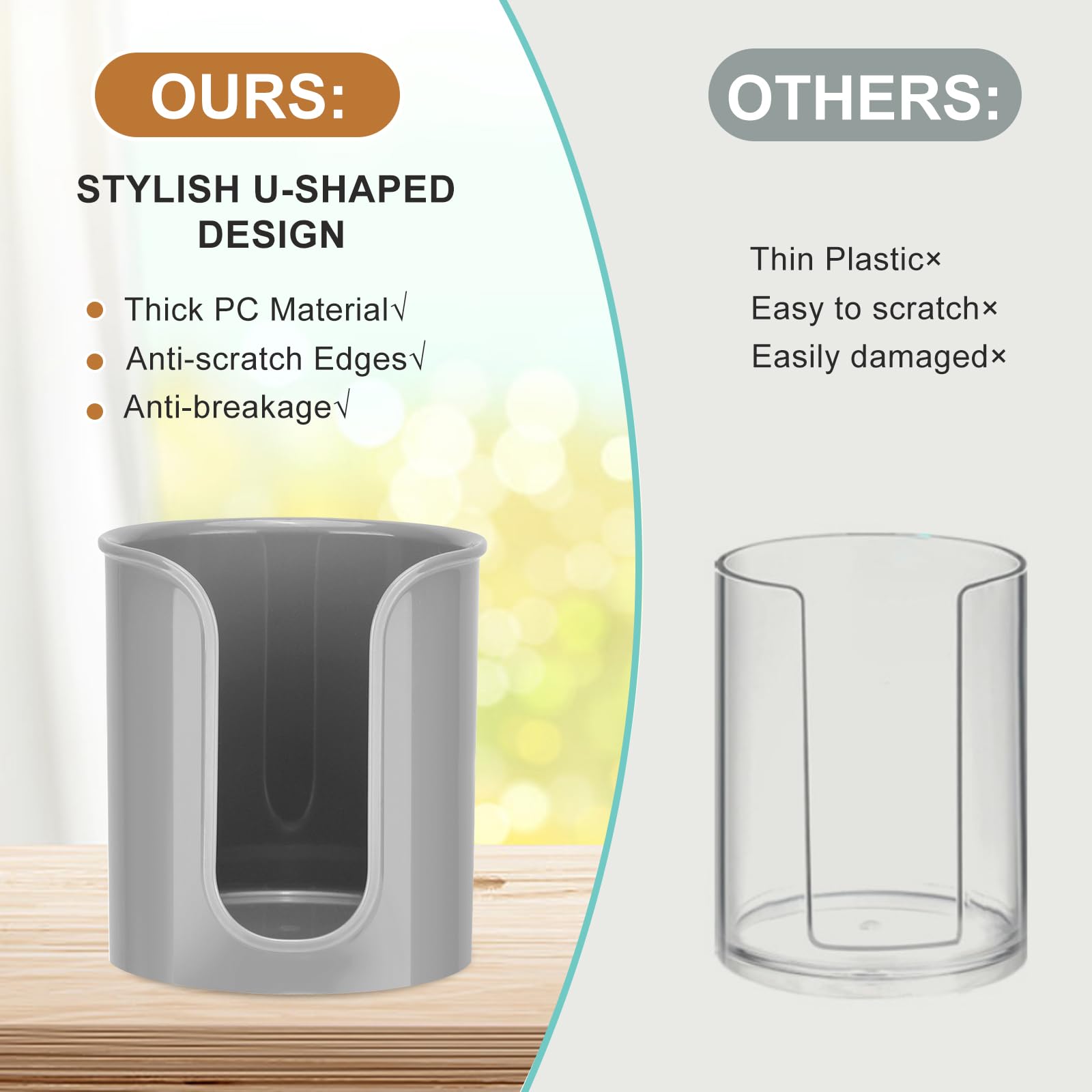 2 Pack Bathroom Cup Holder For Dixie Cups 3 Oz Bathroom Cups - Bathroom Cup Dispenser 3 Oz Countertop For Mouthwash Cups Small P