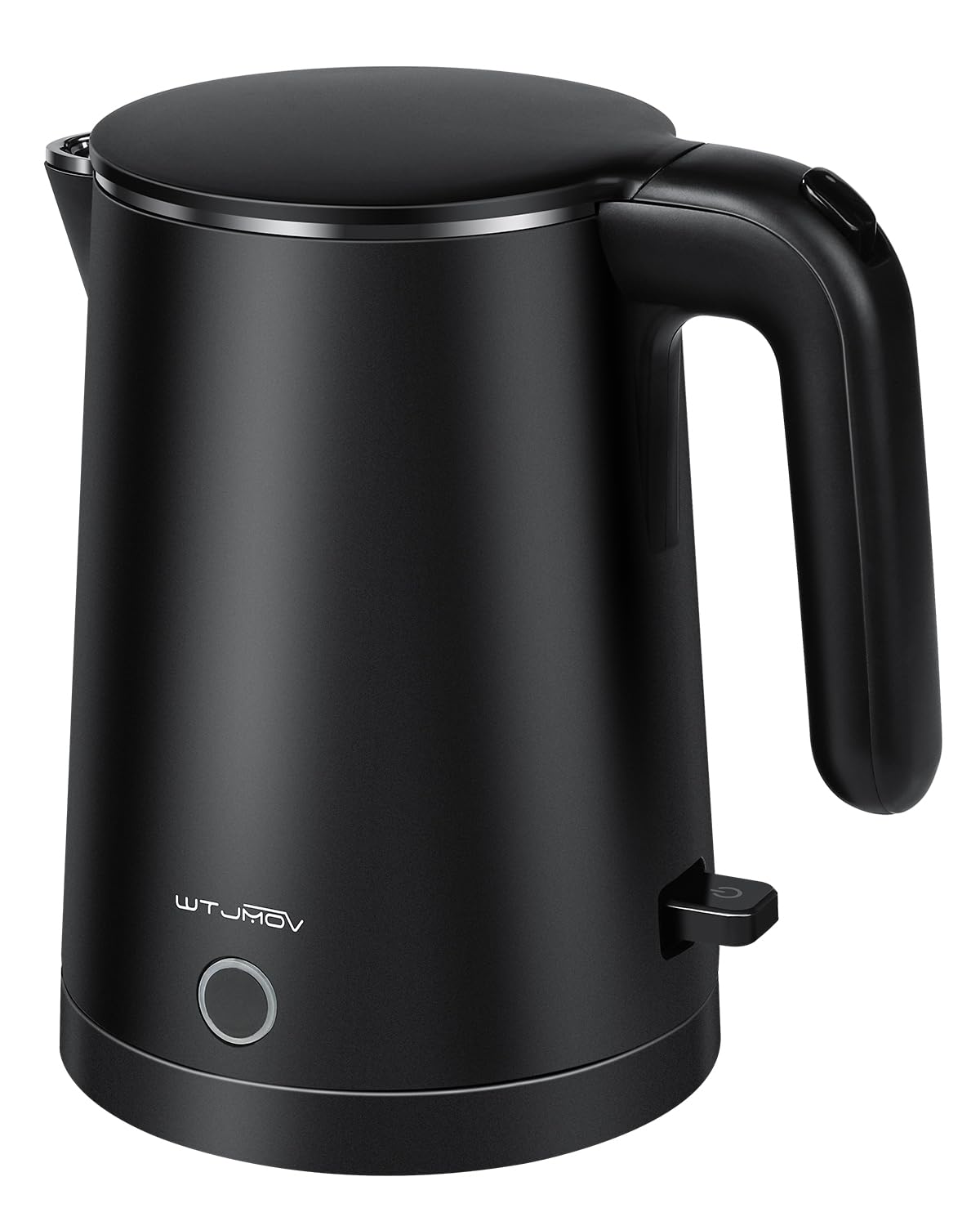 Wtjmov Electric Kettle Stainless Steel, 1.0L Small Water Boiler 1200W Fast Boiling, Double Wall Tea Kettle Pot Automatic Shut Of