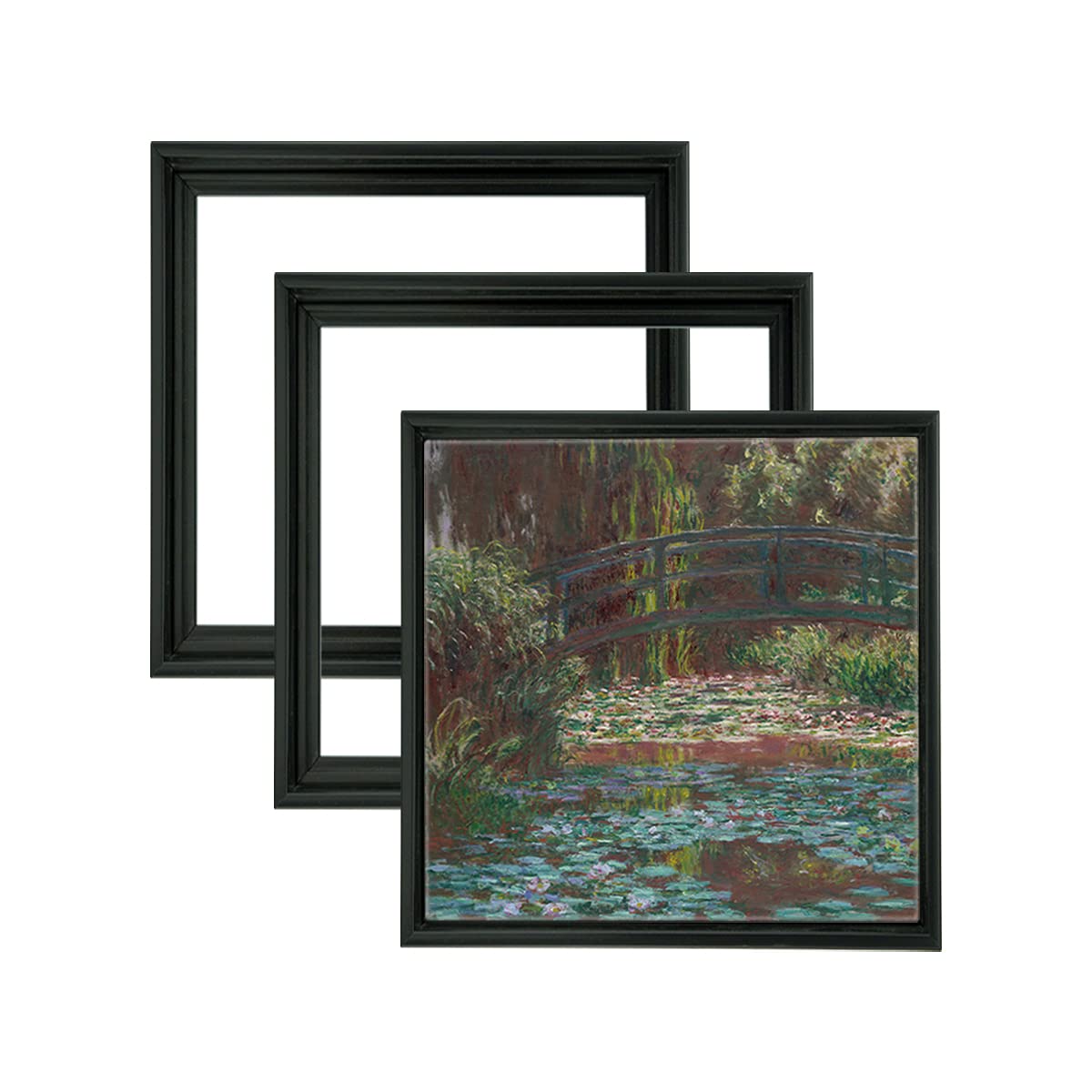 Jerry'S Artarama 3/4 Core Floater 3 Pack Frames For Canvas Artwork Display [10X10 - Black]- Perfect For Home Wall Decor, Bedroom