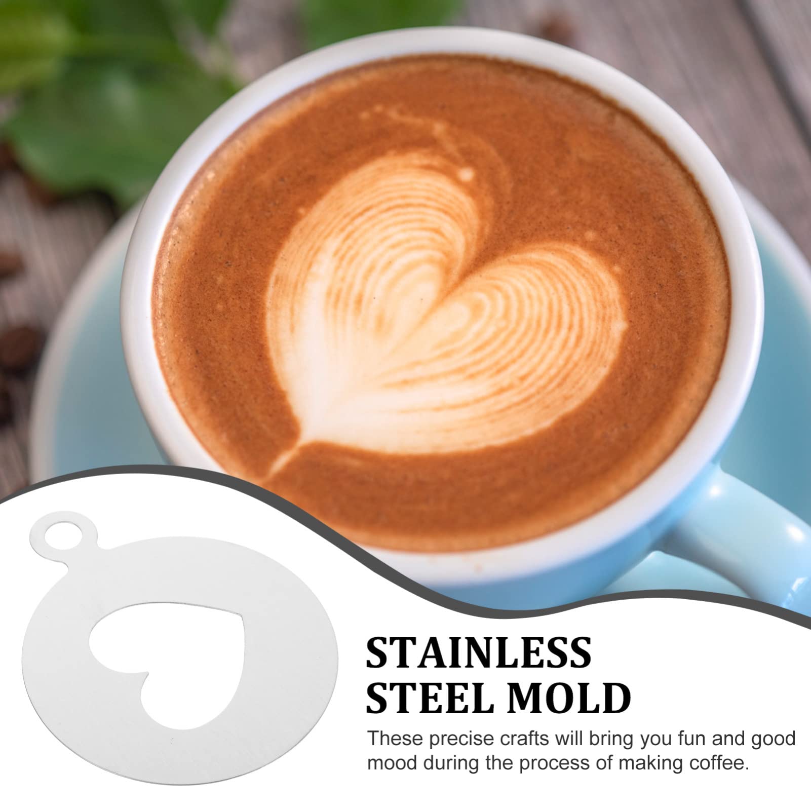 Coffee Stencils Latte Art Barista Tools Coffee Stencils Latte Art Heart Pattern Coffee Art Stencils