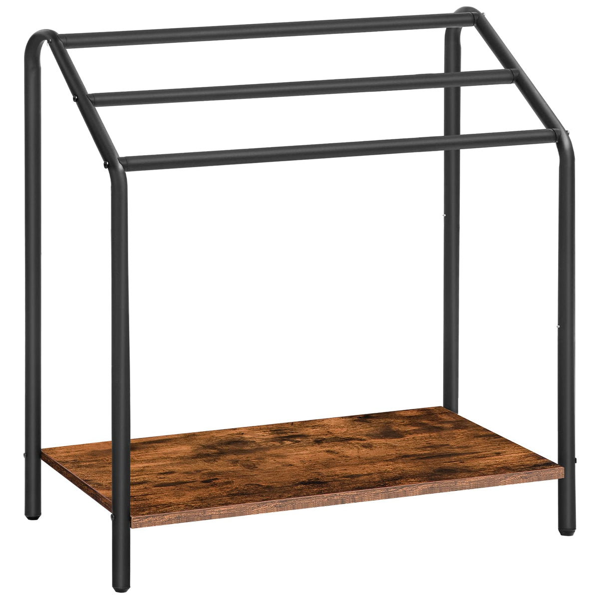Hoobro Freestanding Towel-Rack For Bathroom, 3 Tier Blanket Rack For Living Room, 31.5'' L X 14.2'' W X 33.9'' H, Quilt Blanket