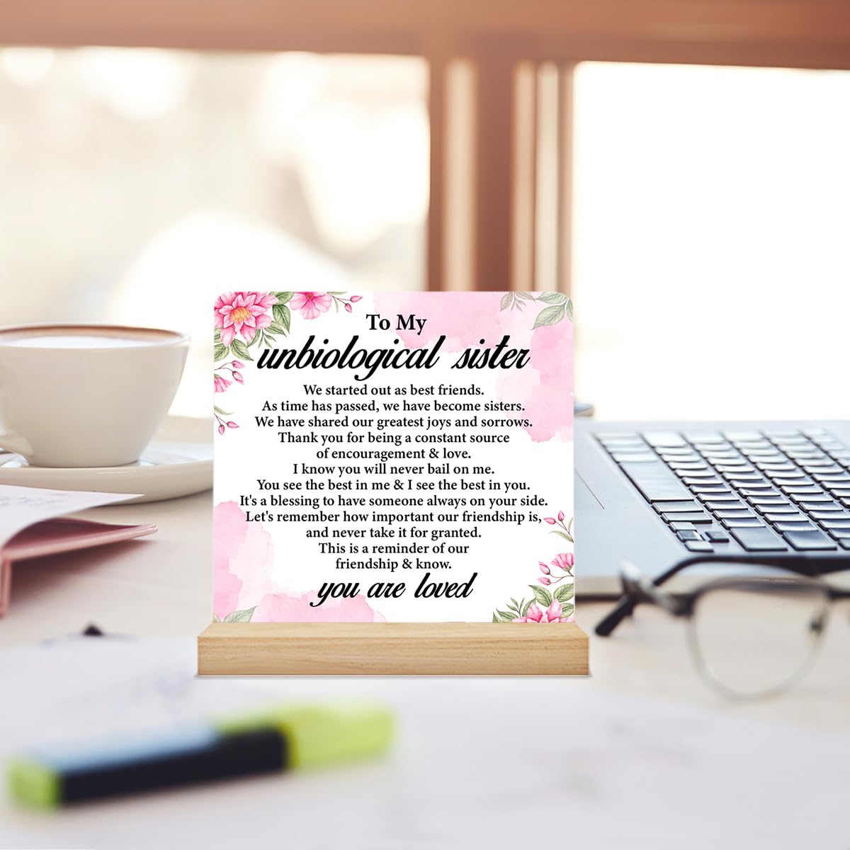 Gifts for Friends Women, Unbiological Sister Gifts, Christmas Birthday Gifts for Best Friend Women Bestie BFF, Unbiological Sist