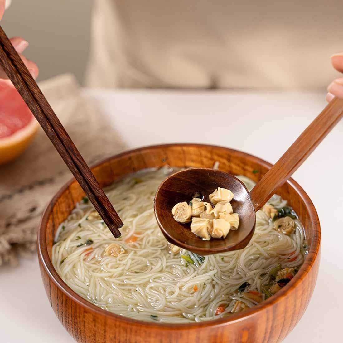 4 Pcs Japanese Soup Spoon Wooden Ramen Spoons With Long Handle, Tortoise Pot Spoon For Porridge Restaurant, Household, Eating Mi