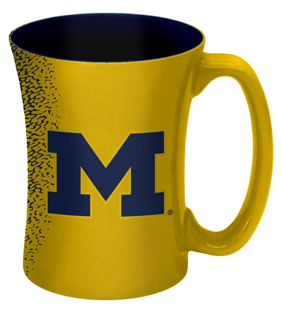 Ncaa Michigan Wolverines Mocha Mug, 14-Ounce, Yellow